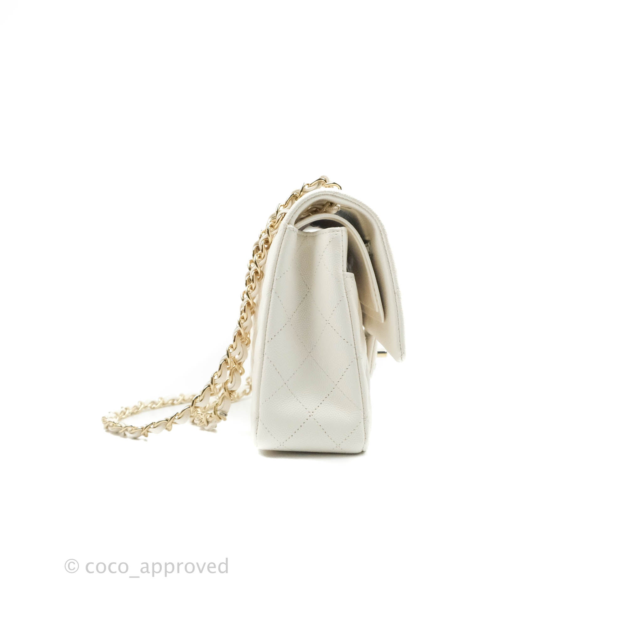 CHANEL, Bags, Chanel 222 Spring White Classic Flap In Medium