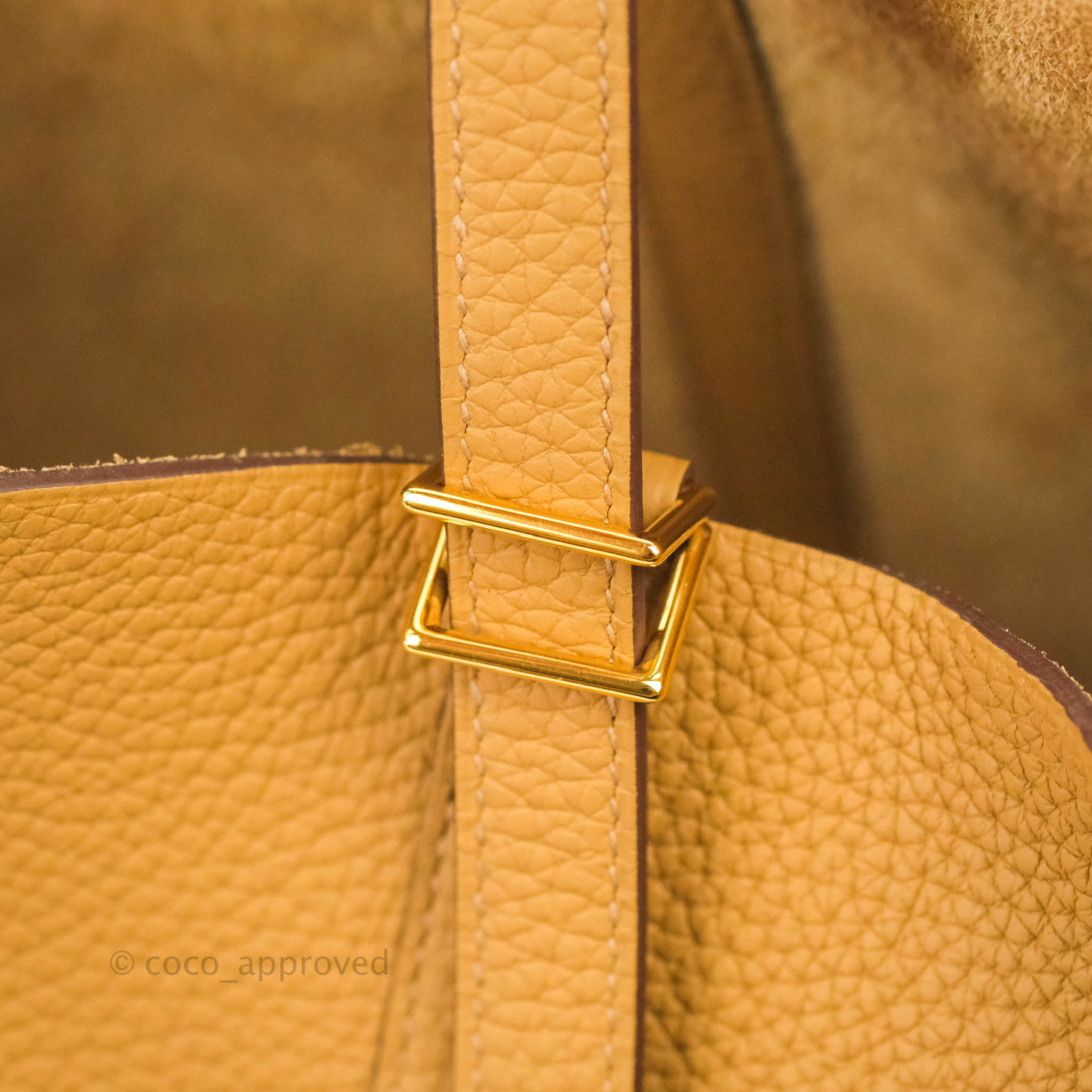 Hermès Picotin 22cm Gold Clemence GHW – The Luxury Shopper