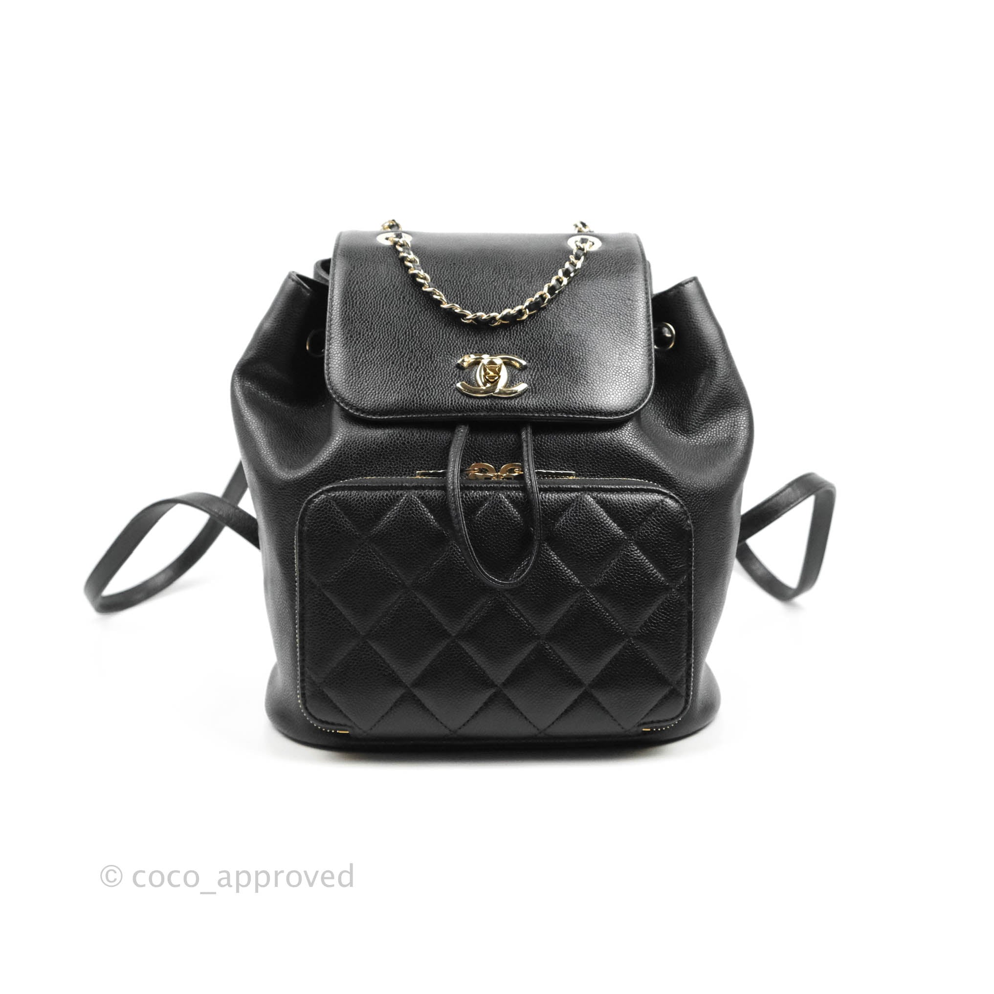 Chanel Black Quilted Caviar Business Affinity Backpack Gold Hardware, 2021  Available For Immediate Sale At Sotheby's