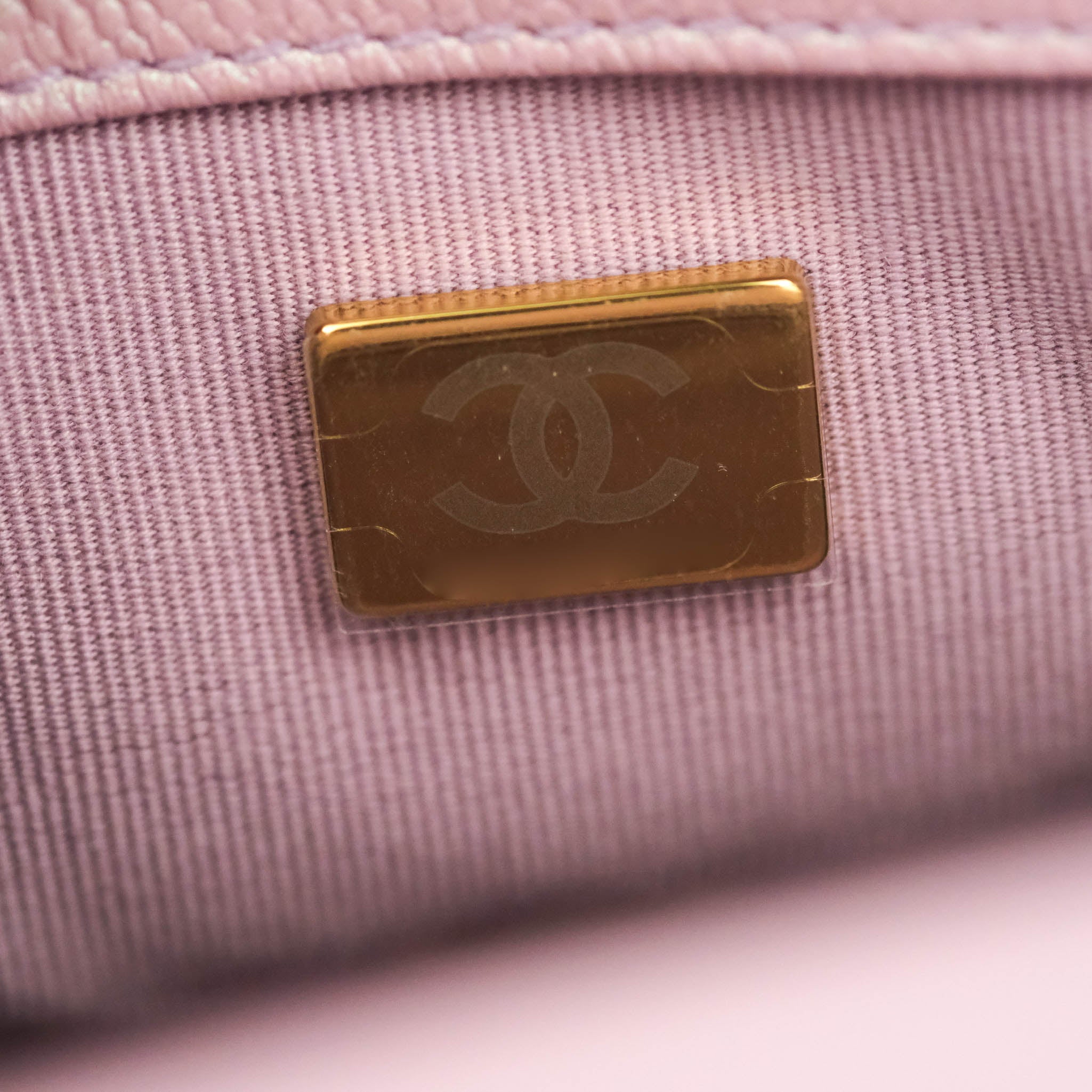 Replica Chanel Mini Coco Flap Bag with Top Handle in Iridescent Graine