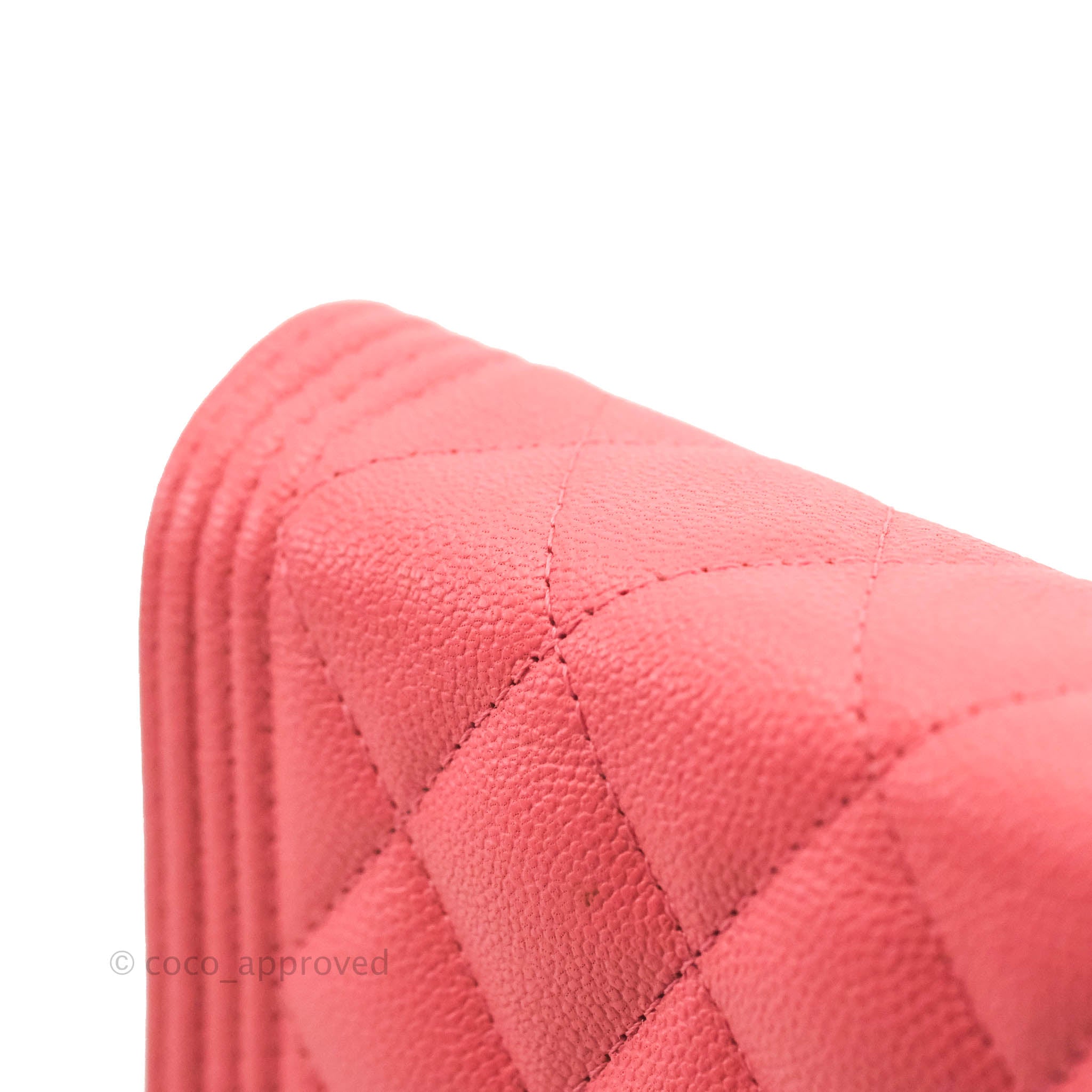 WGACA Chanel Velvet Boy Wallet on Chain - Pink – Kith