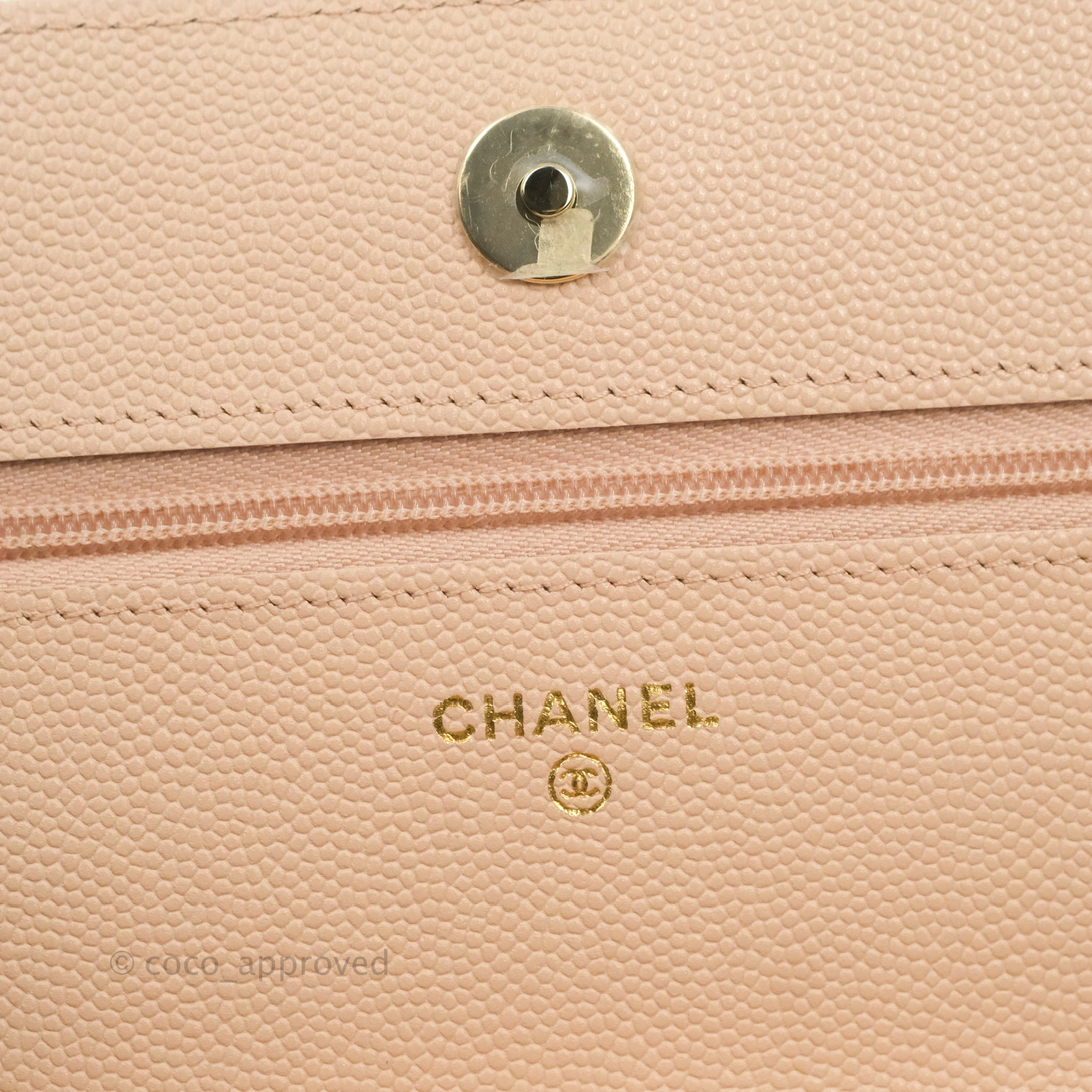 Chanel Quilted Wallet on Chain WOC Pink Caviar Gold Hardware 22S – Coco  Approved Studio