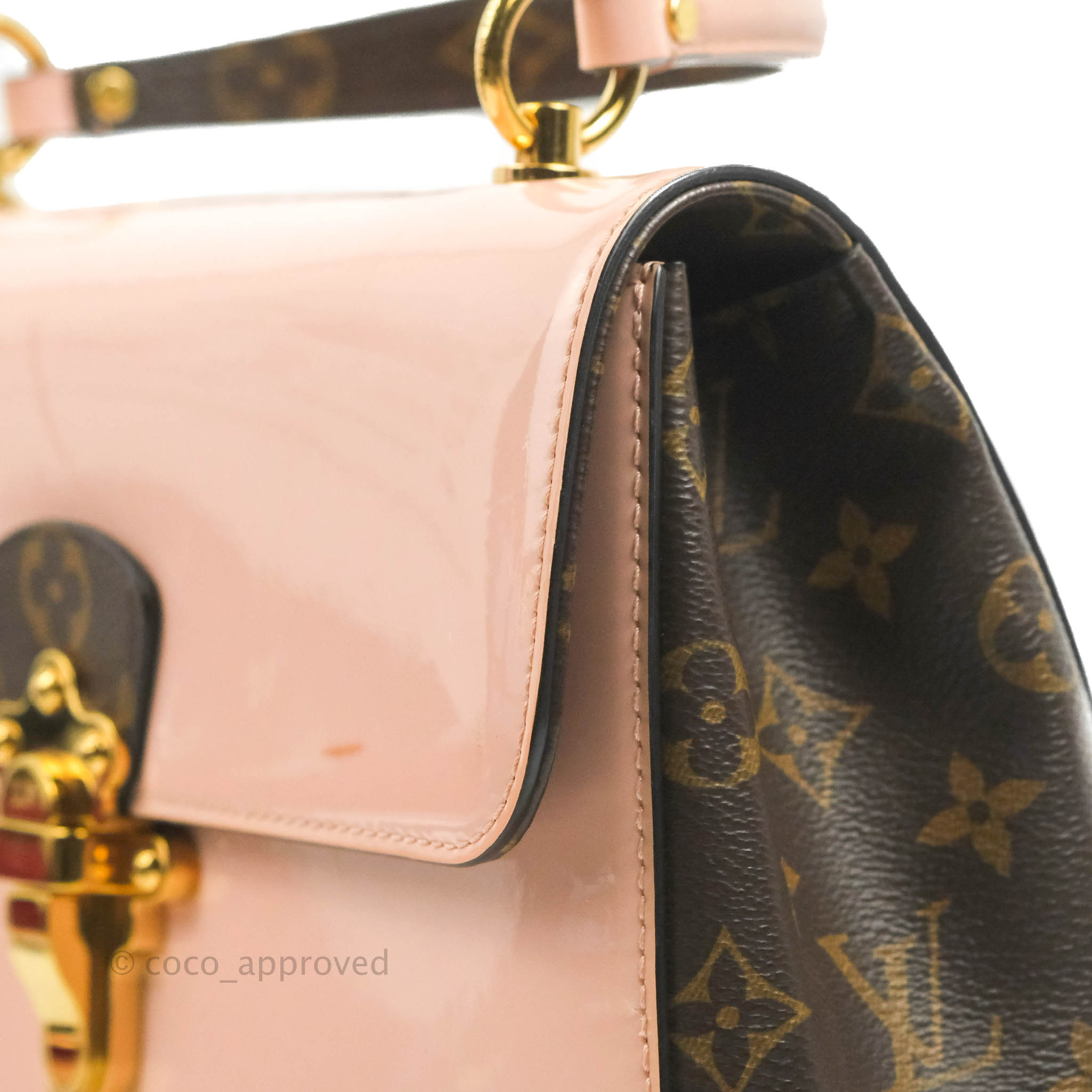 Louis Vuitton LV Women Cherrywood PM Handbag in Glossy Patent Leather -  LULUX
