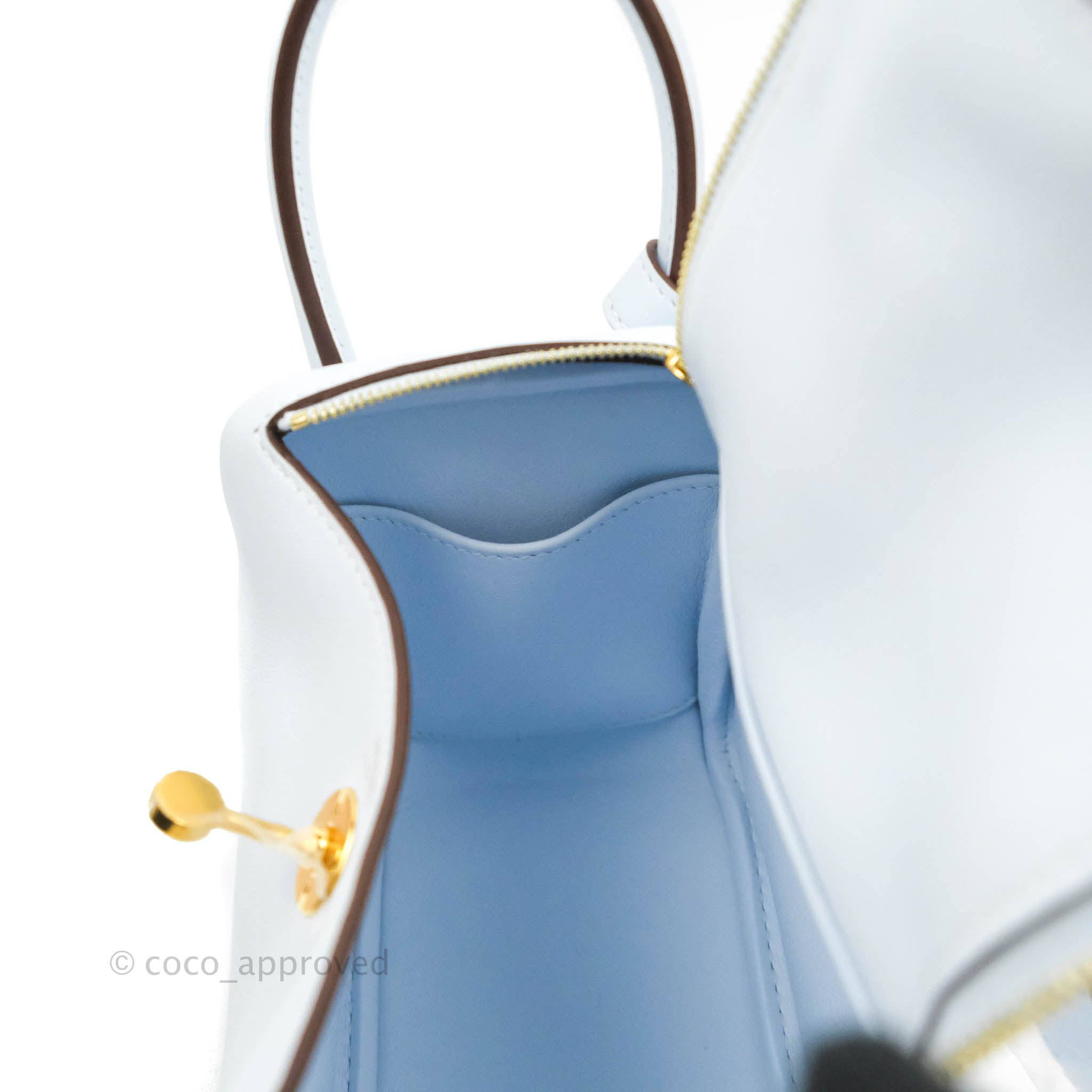 Hermès Lindy Mini in Swift Leather, Blue Brume Color GHW - Handbag Spa &  Shop