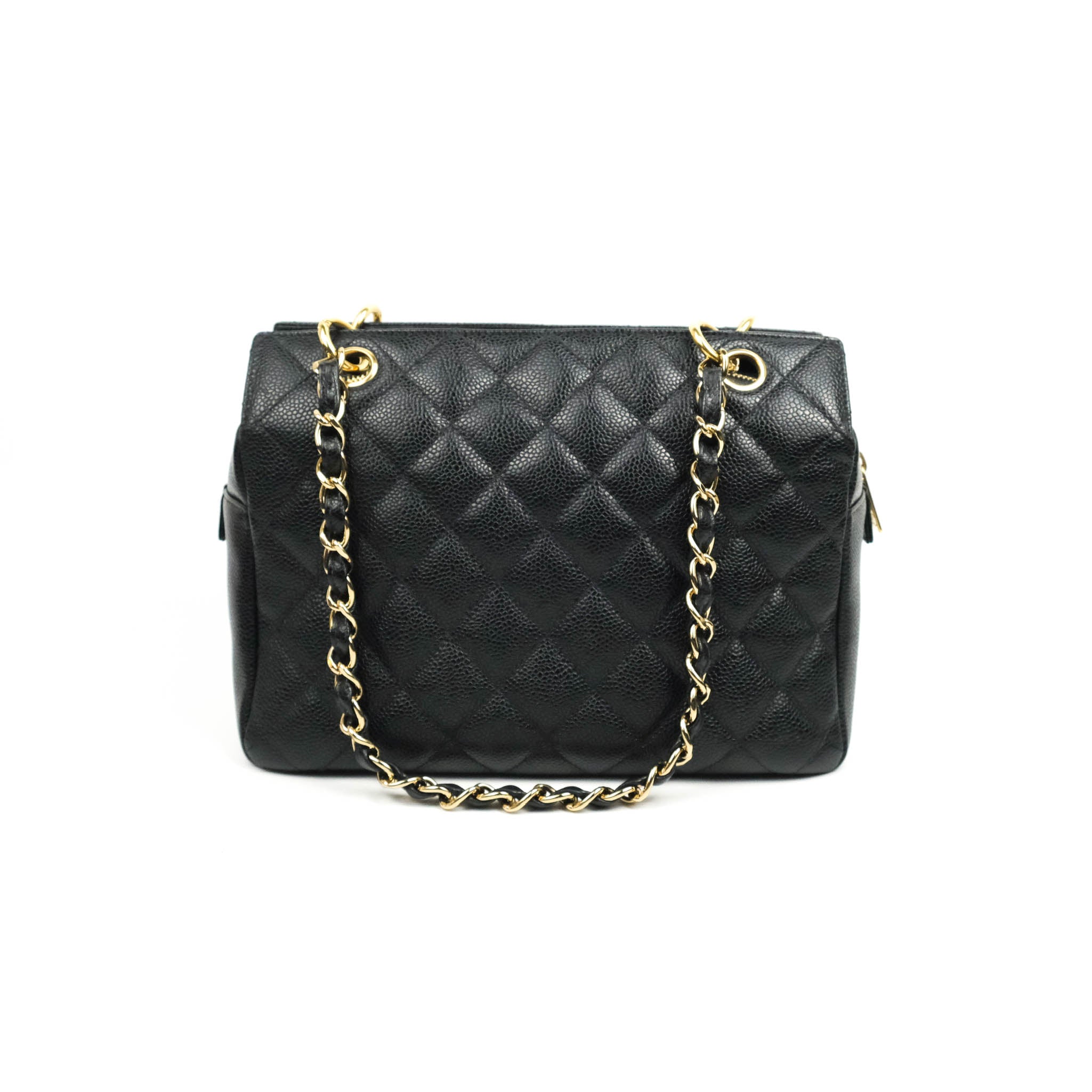 Chanel PTT Petite Timeless Shopping Tote Bag Black Caviar Gold Hardwar –  Coco Approved Studio