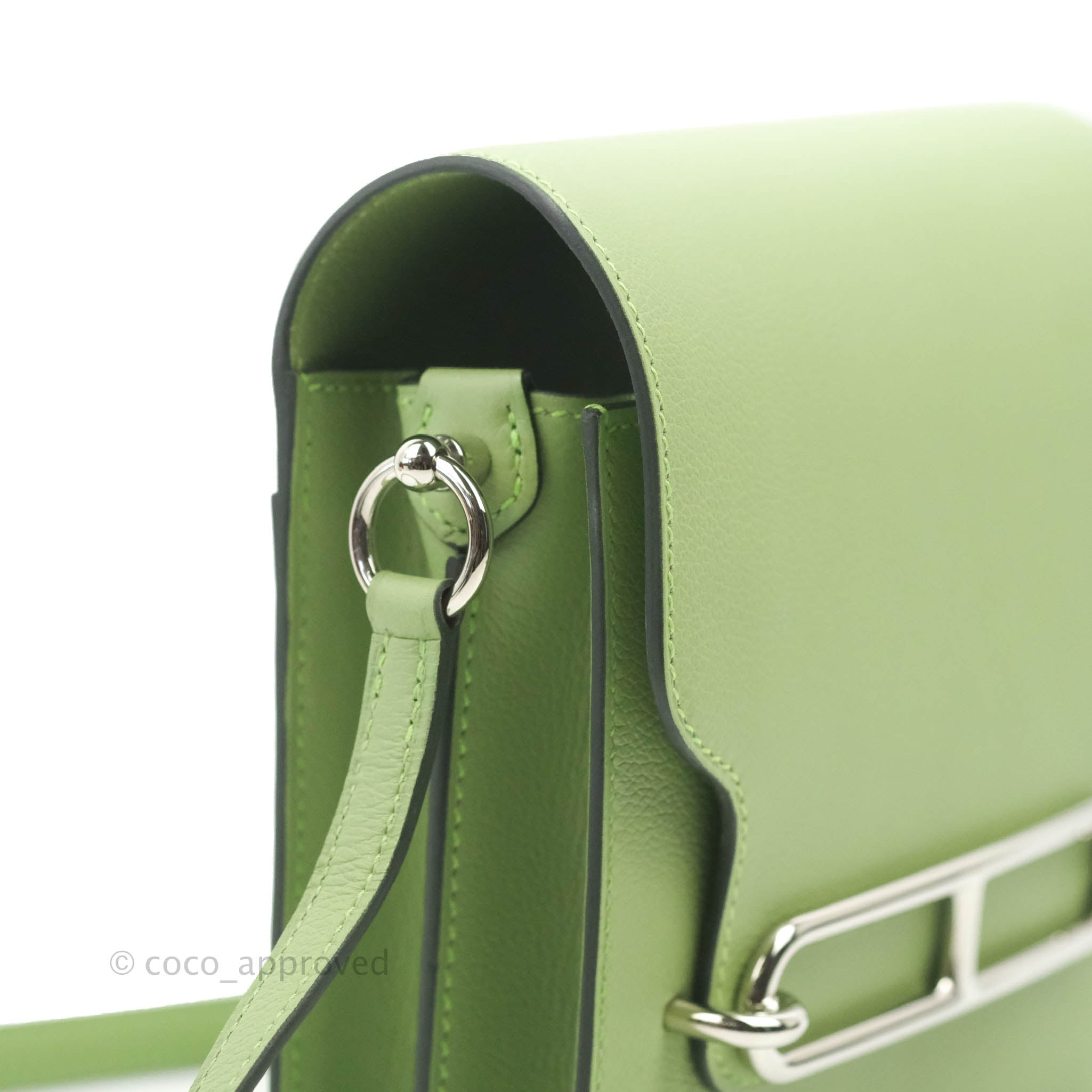 Hermes Mini Sac Roulis Vert de Gris – DAC