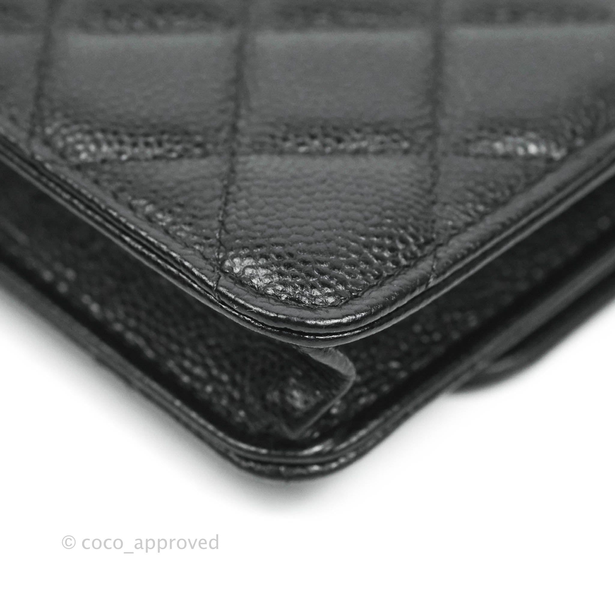 chanel grey wallet