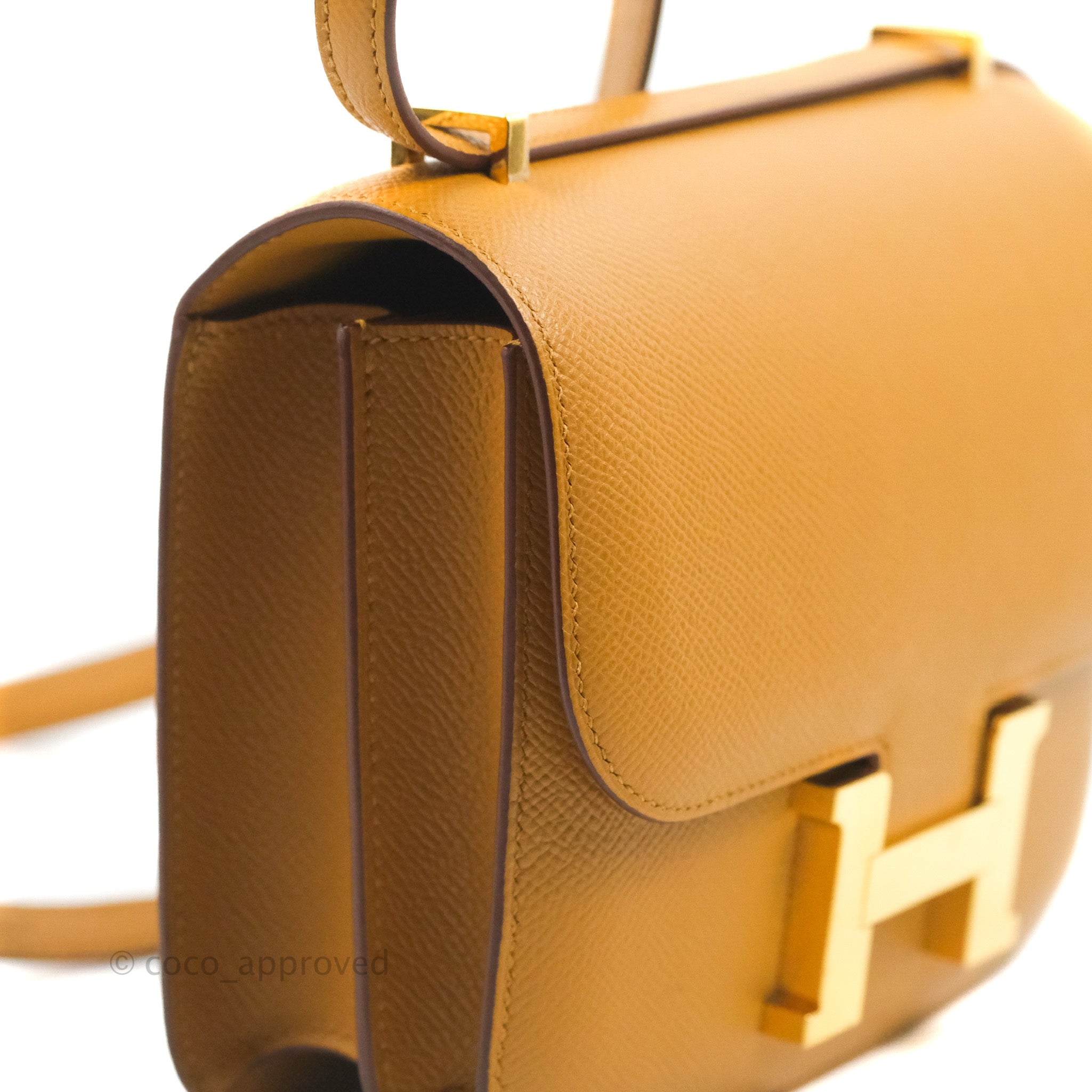 Hermès Constance Mini 18cm Sesame Epsom Gold Hardware – Coco