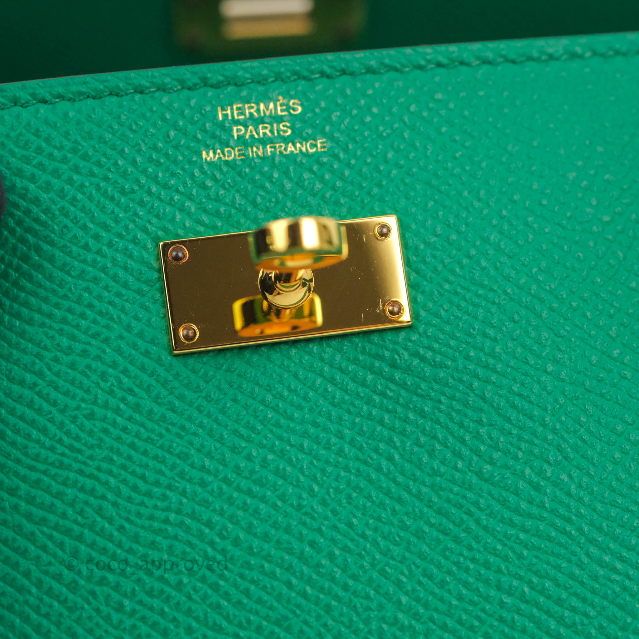 Hermès Kelly To Go Touch Wallet In Vert Jade Epsom And Shiny