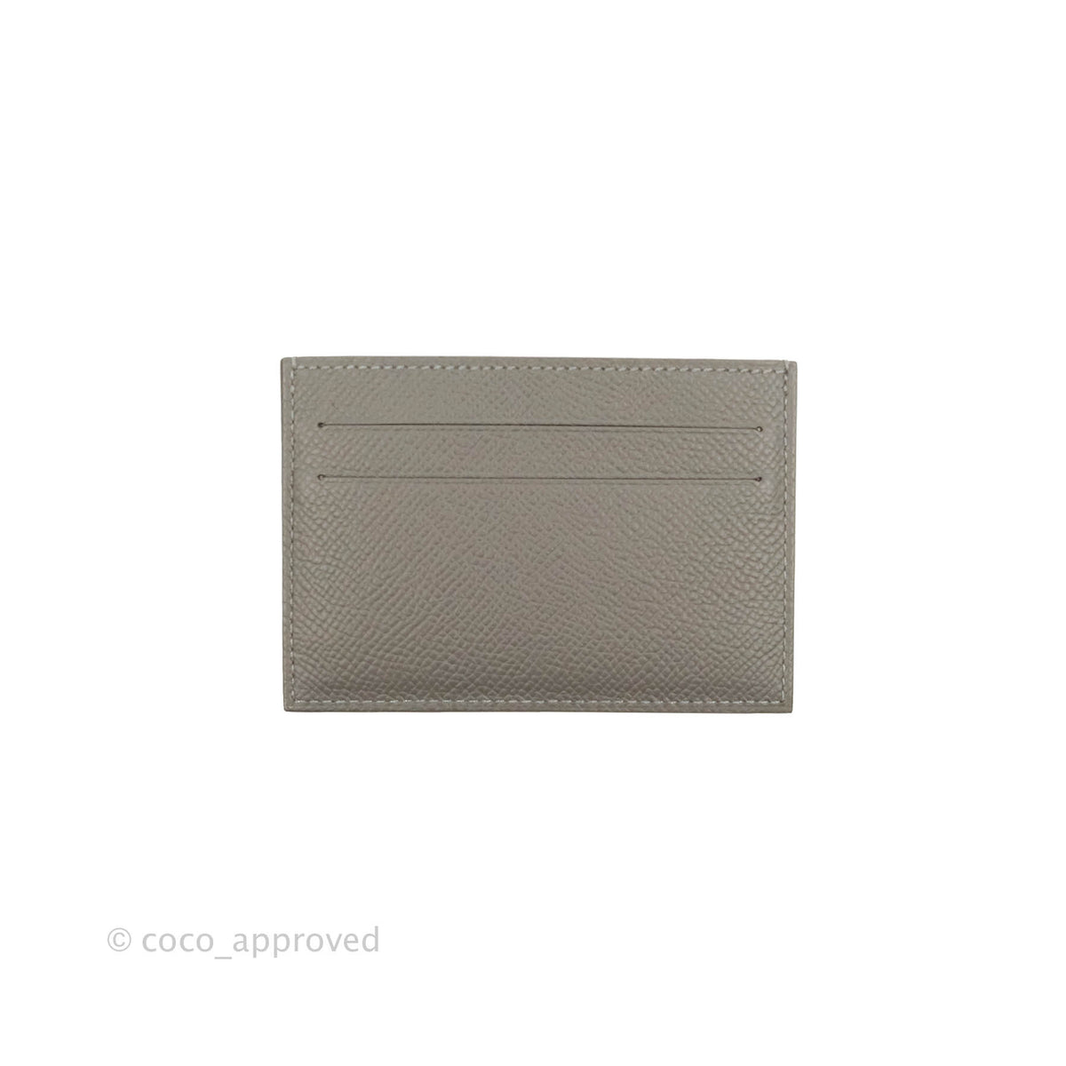 Hermès Citizen Twill Card Holder Garden of Harnesses Gris Meyer Epsom ...