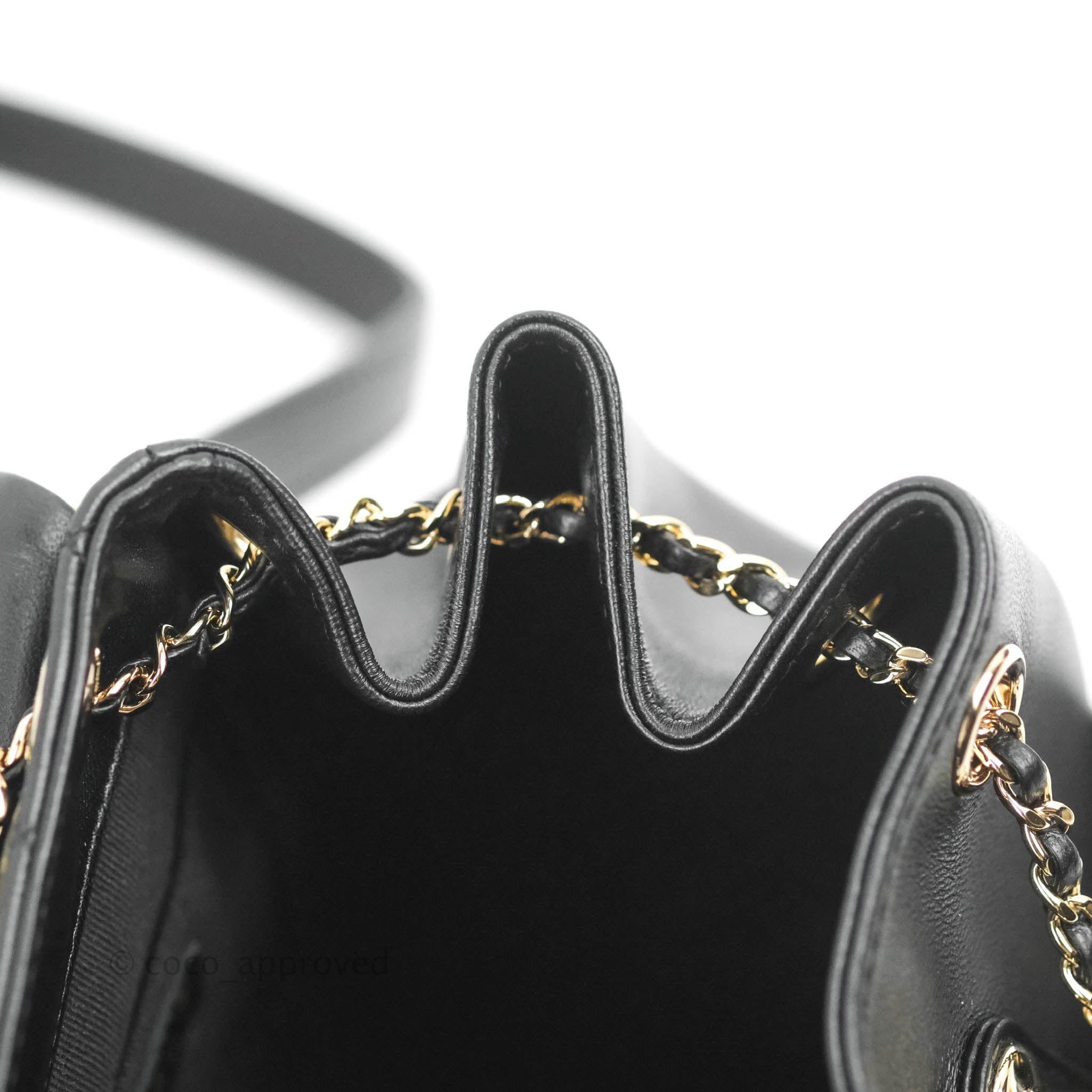 Chanel 2018 Mini Coco Pleats Drawstring Bag - Black Bucket Bags, Handbags -  CHA380111