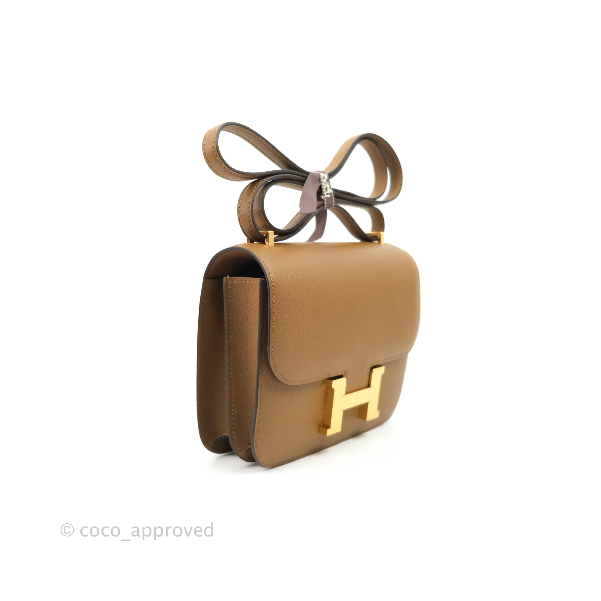 Hermès Constance Mini 18cm Alezan Epsom Gold Hardware – Coco Approved Studio