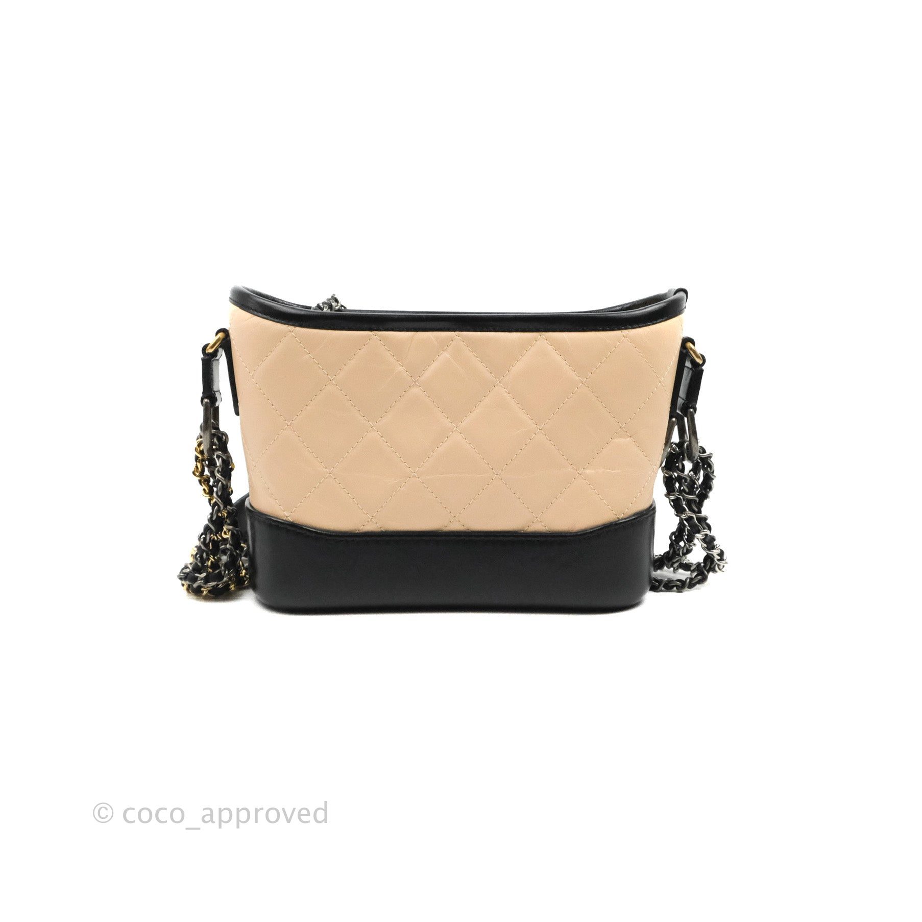 Chanel Small Gabrielle Hobo Quilted Beige Aged Calfskin – Coco Approved  Studio