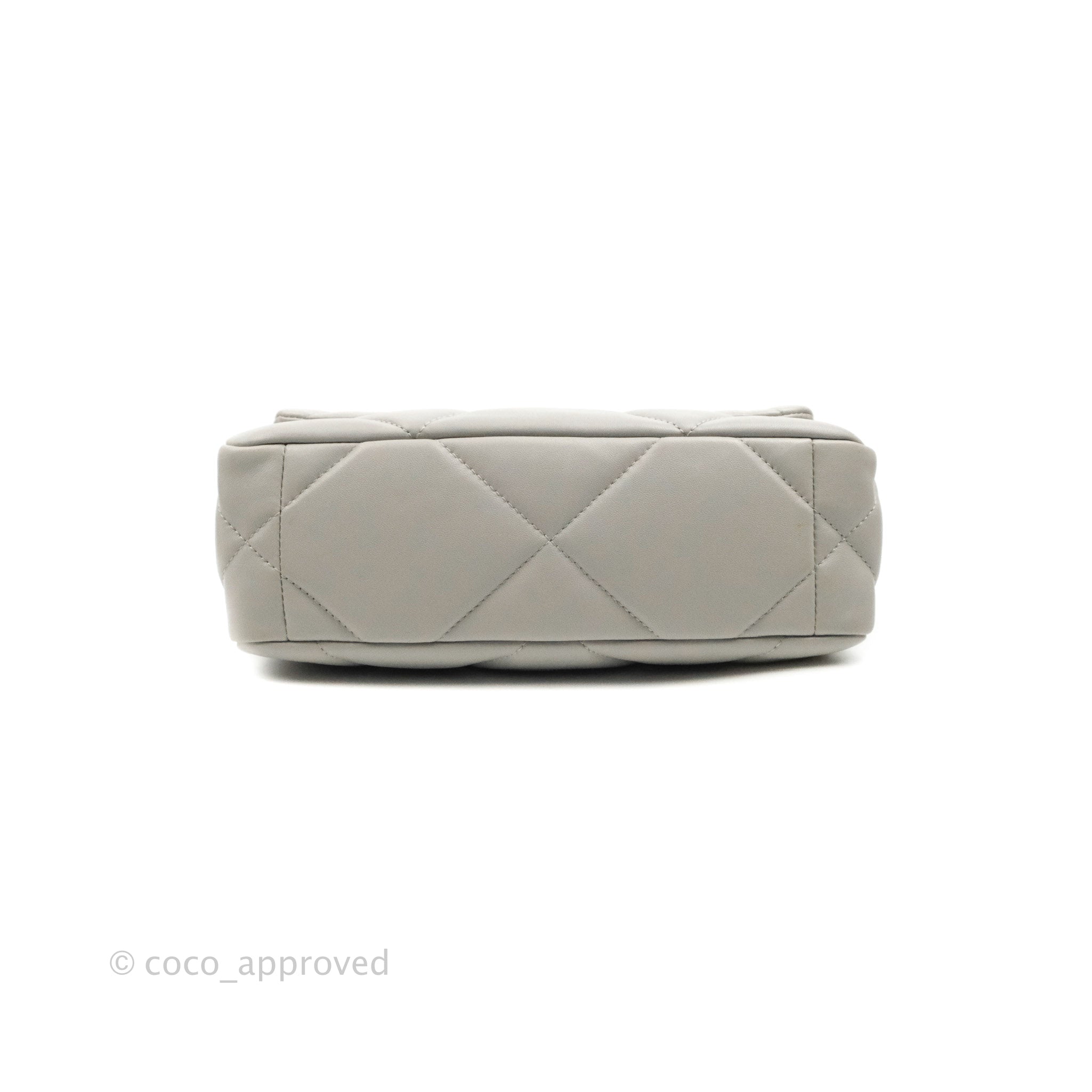 Chanel 19 Small Grey Mixed Hardware 21A – Coco Approved Studio