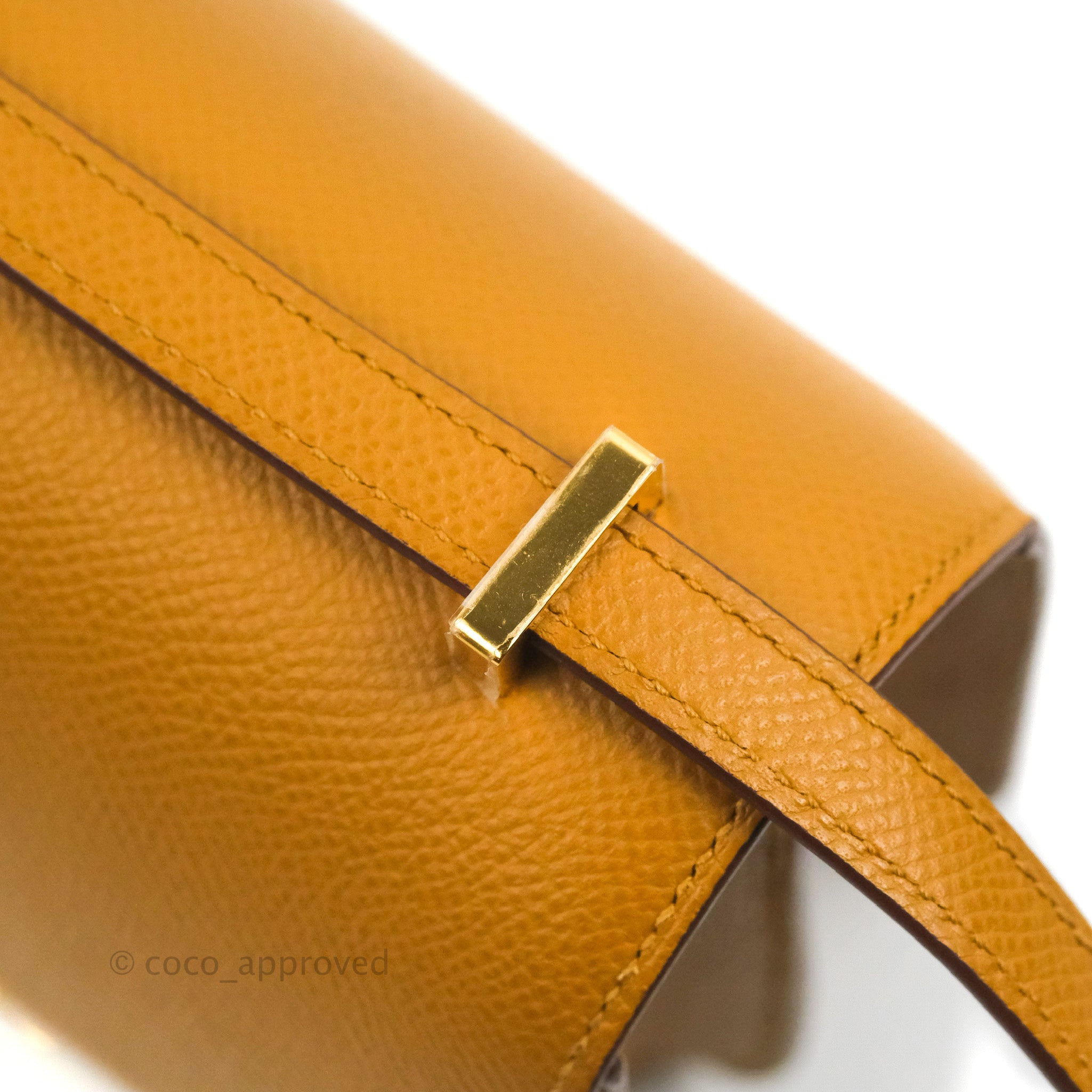 Hermès Constance III Mini 18cm Veau Epsom Gold 37 Gold Hardware – SukiLux