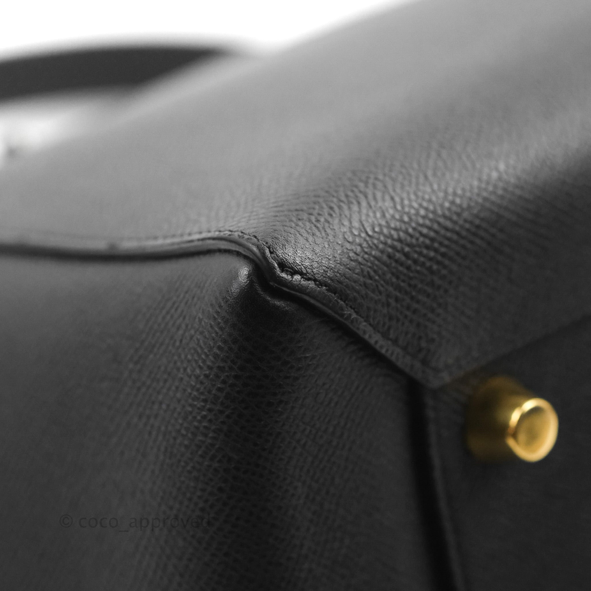 CELINE Grained Calfskin Mini Belt Bag Black 1221645