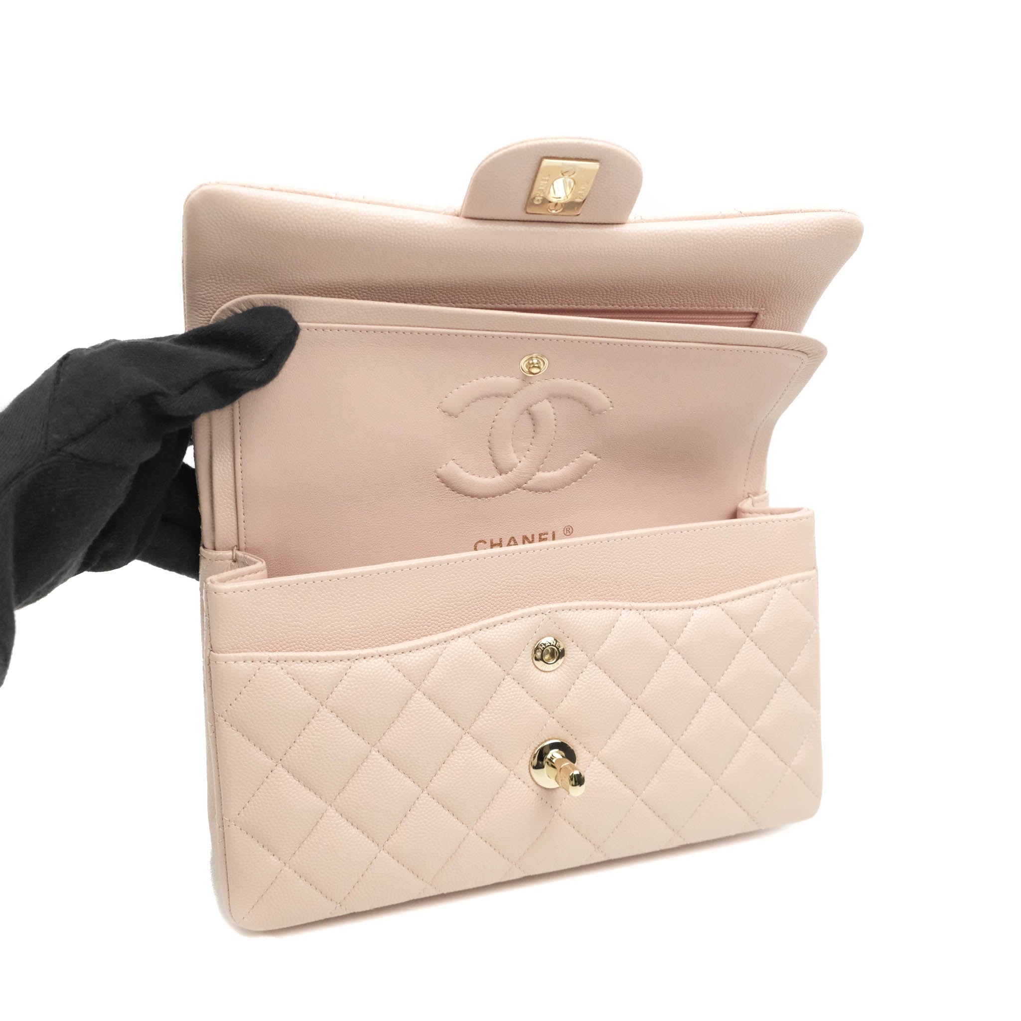 CHANEL 21C Rose Clair Caviar Mini Vanity Case - Timeless Luxuries