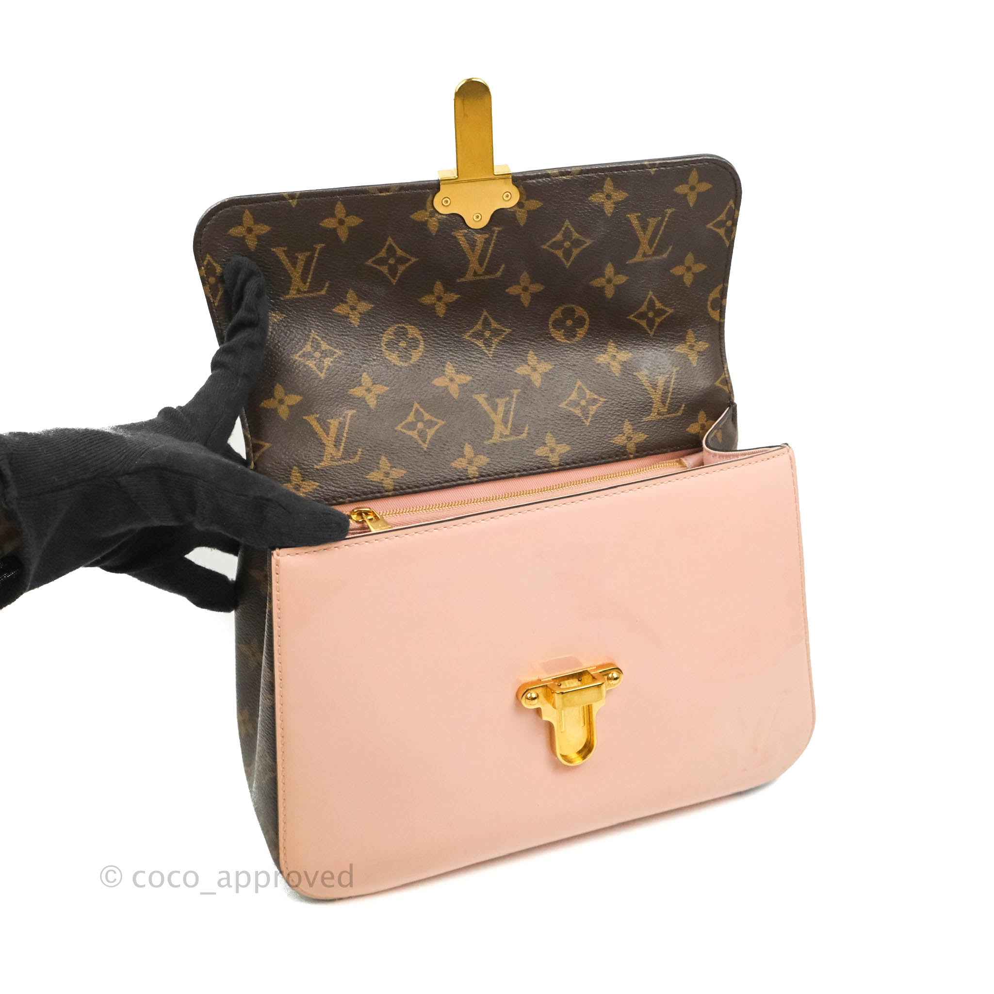 Louis Vuitton LV Women Cherrywood PM Handbag in Glossy Patent Leather -  LULUX
