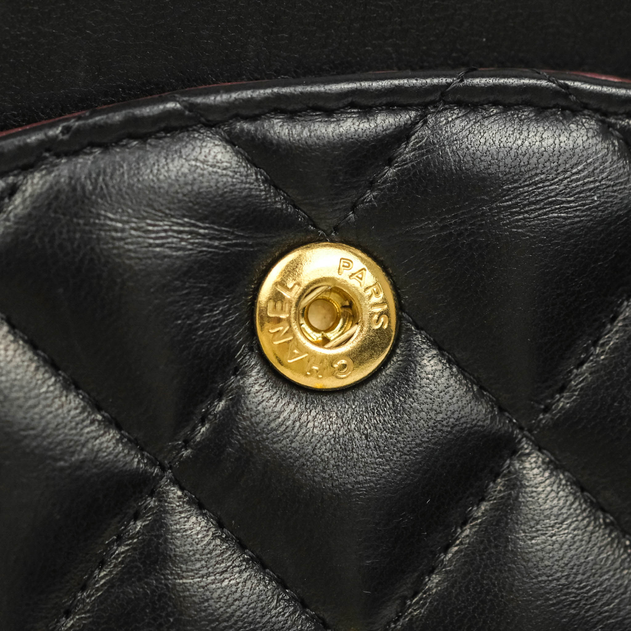 Chanel Black And Gold Quilted And Creased Lambskin Mini Classic Single Flap  Bag Gold Hardware, 2021 Available For Immediate Sale At Sotheby's