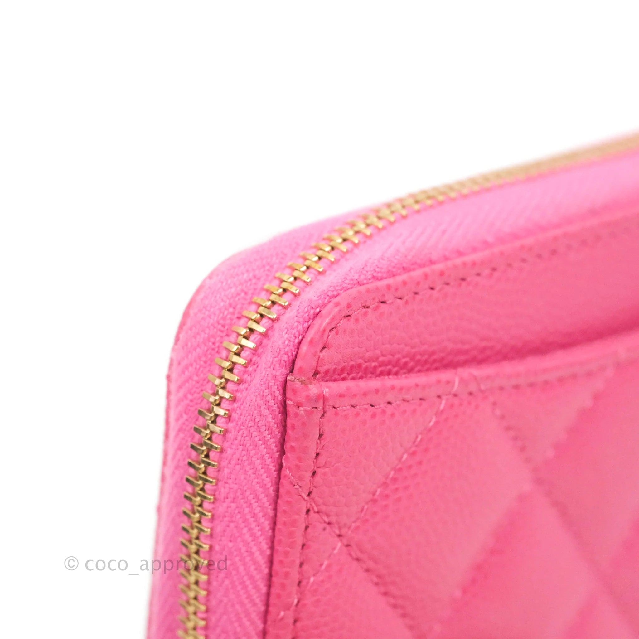 Chanel Zip Coin Purse Pink 22P - THE PURSE AFFAIR