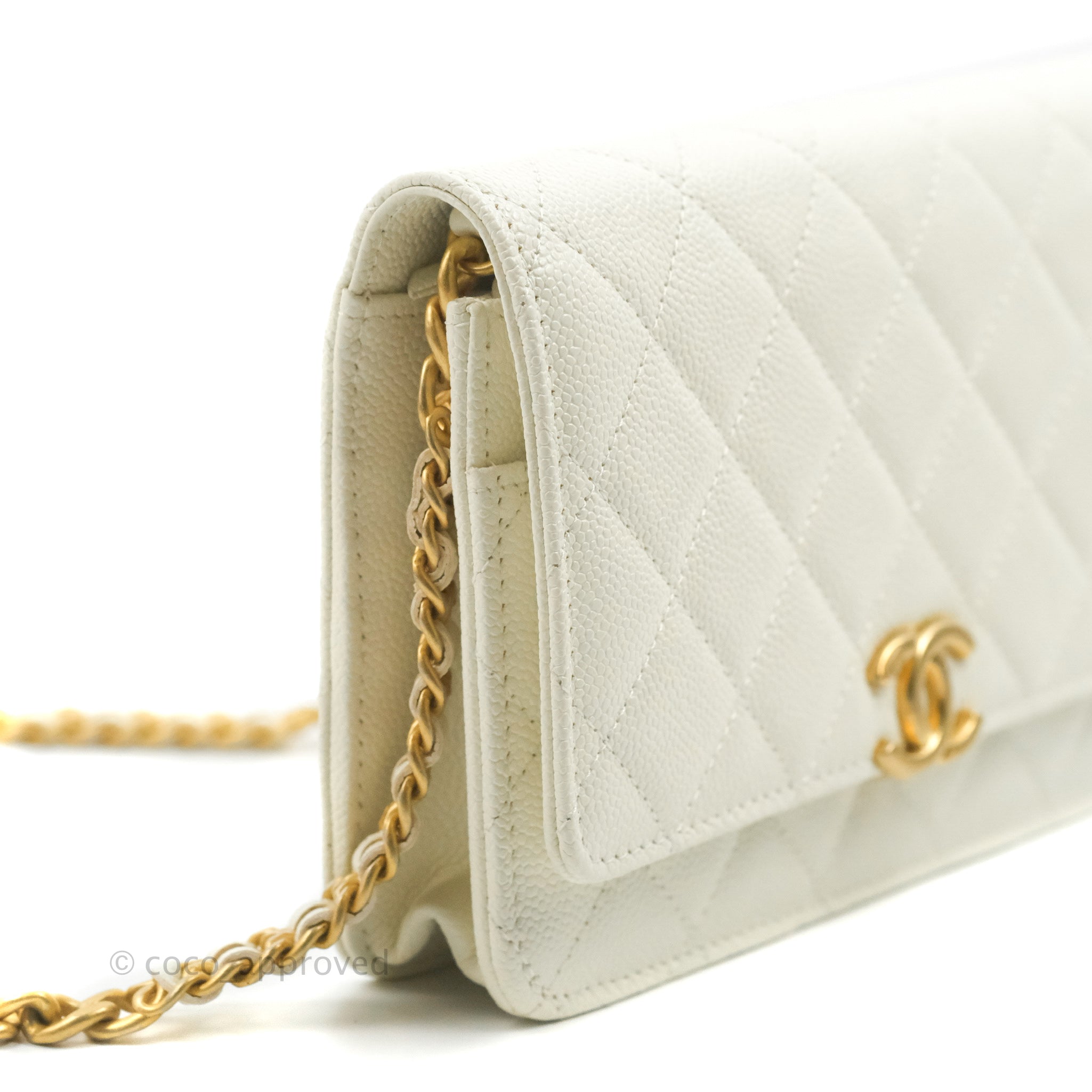 Buy Luxury REDELUXE White Caviar Wallet on Chain (WOC) - Exclusive Sale on  Pre-Owned CHANEL Handbags