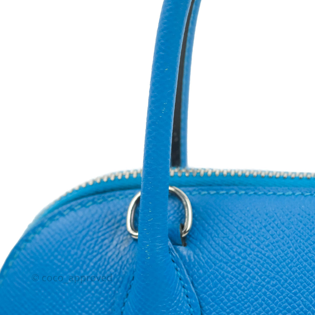 Hermès Bolide 27 Blue Epsom Silver Hardware – Coco Approved Studio
