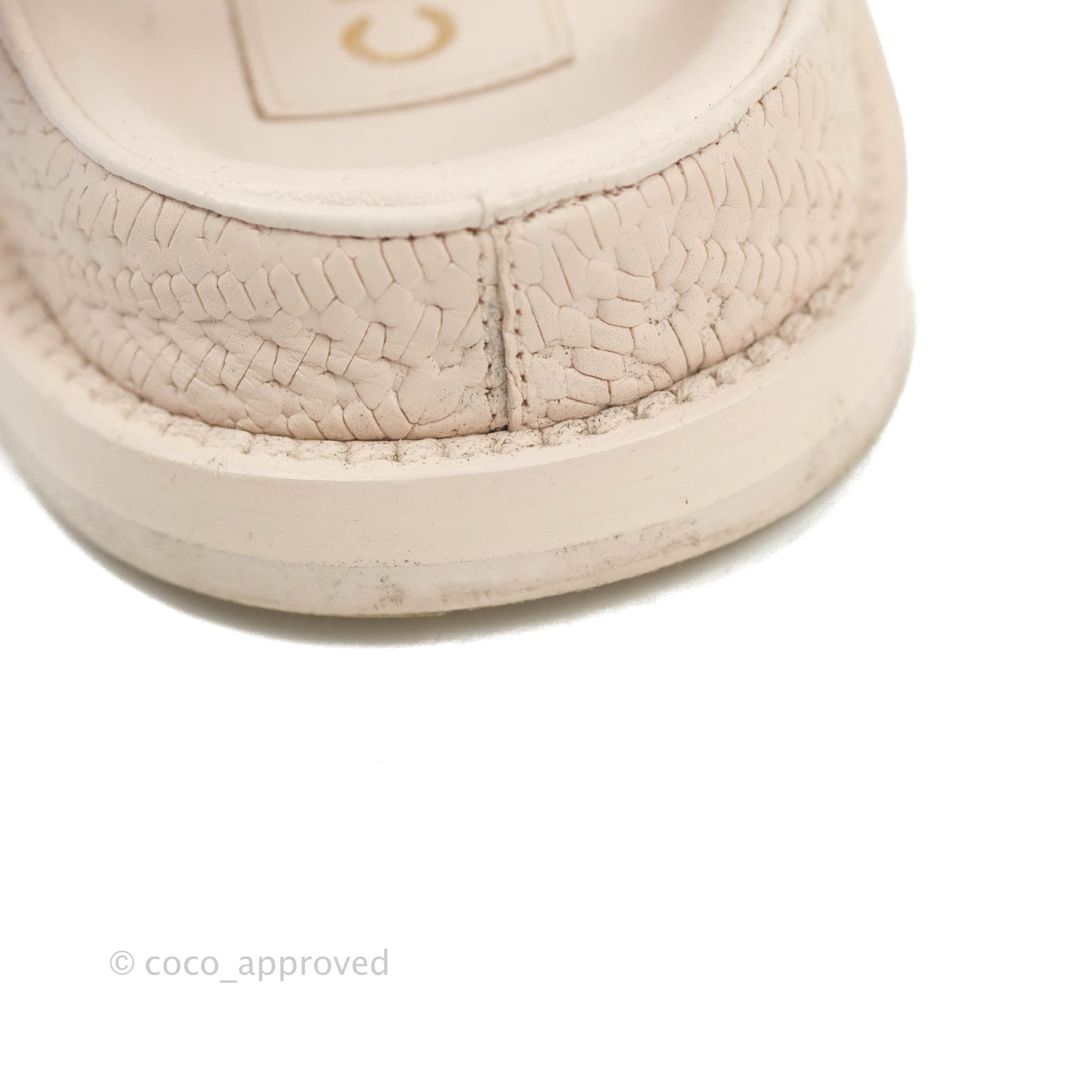 Chanel Dad Sandals Medallion Light Pink Size 37 – Coco Approved Studio