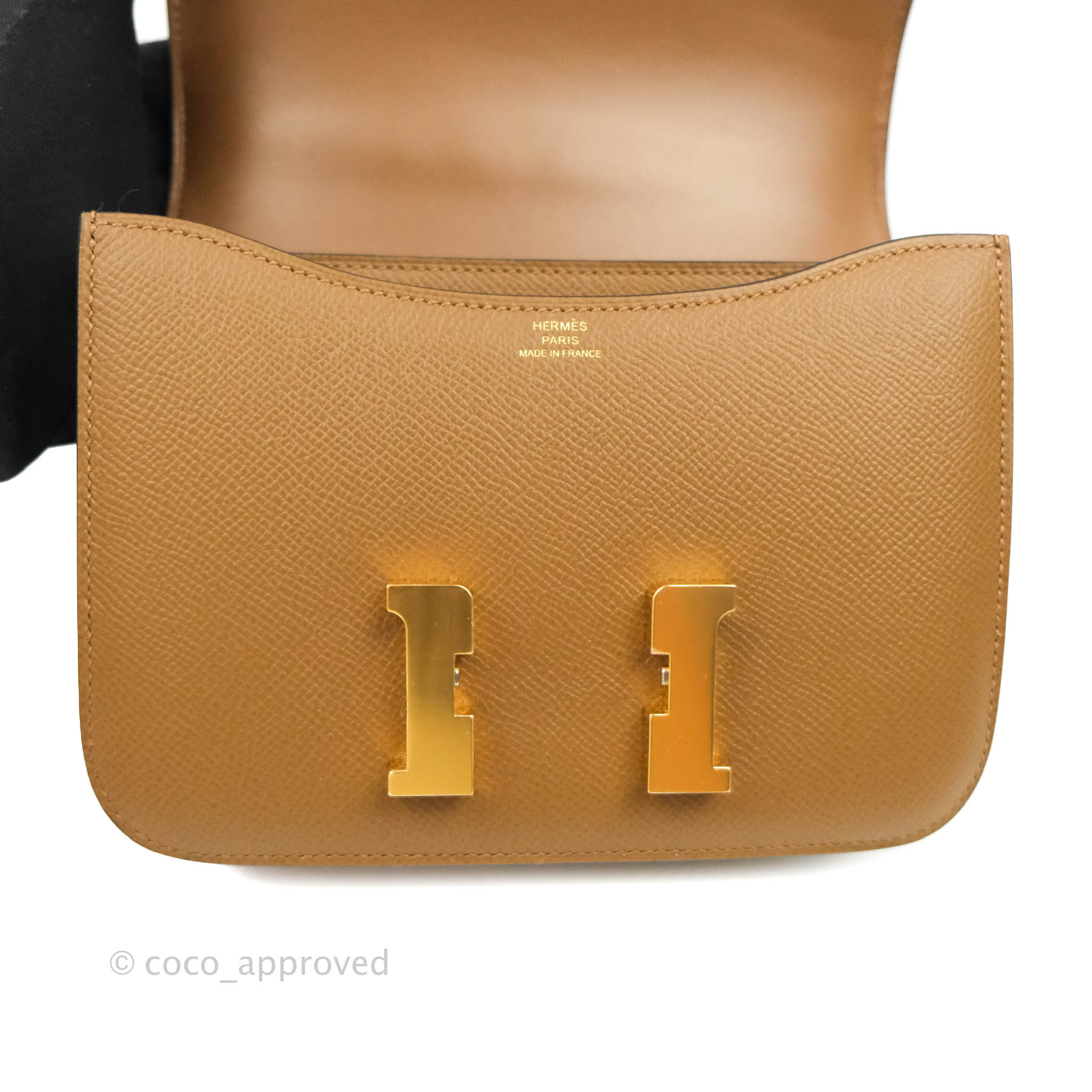 Hermès Feu Epsom Mini Constance Bag