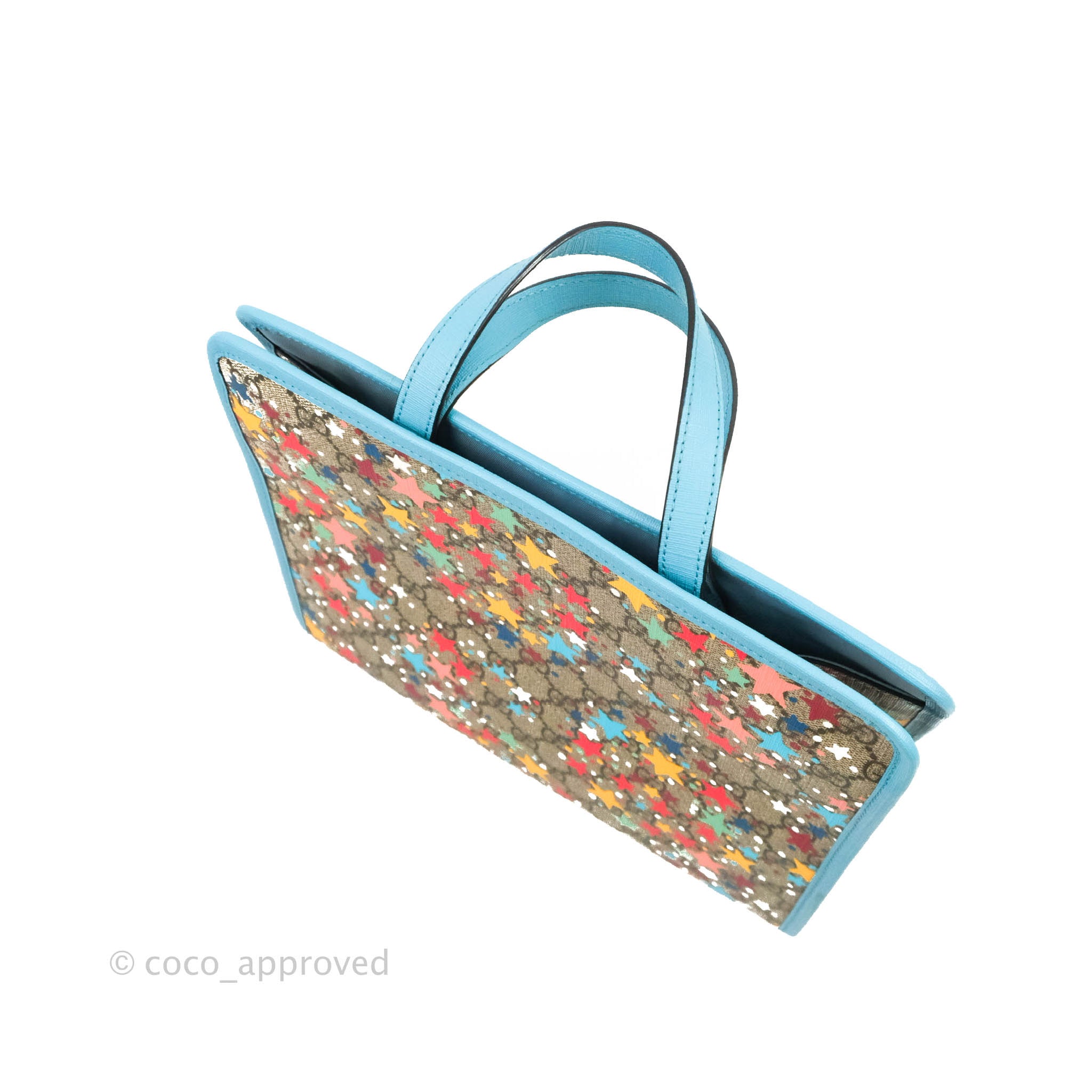 GUCCI キッズ スタートートバッグ GUCCI Children's Rainbow Star Supreme Canvas Tote Bag