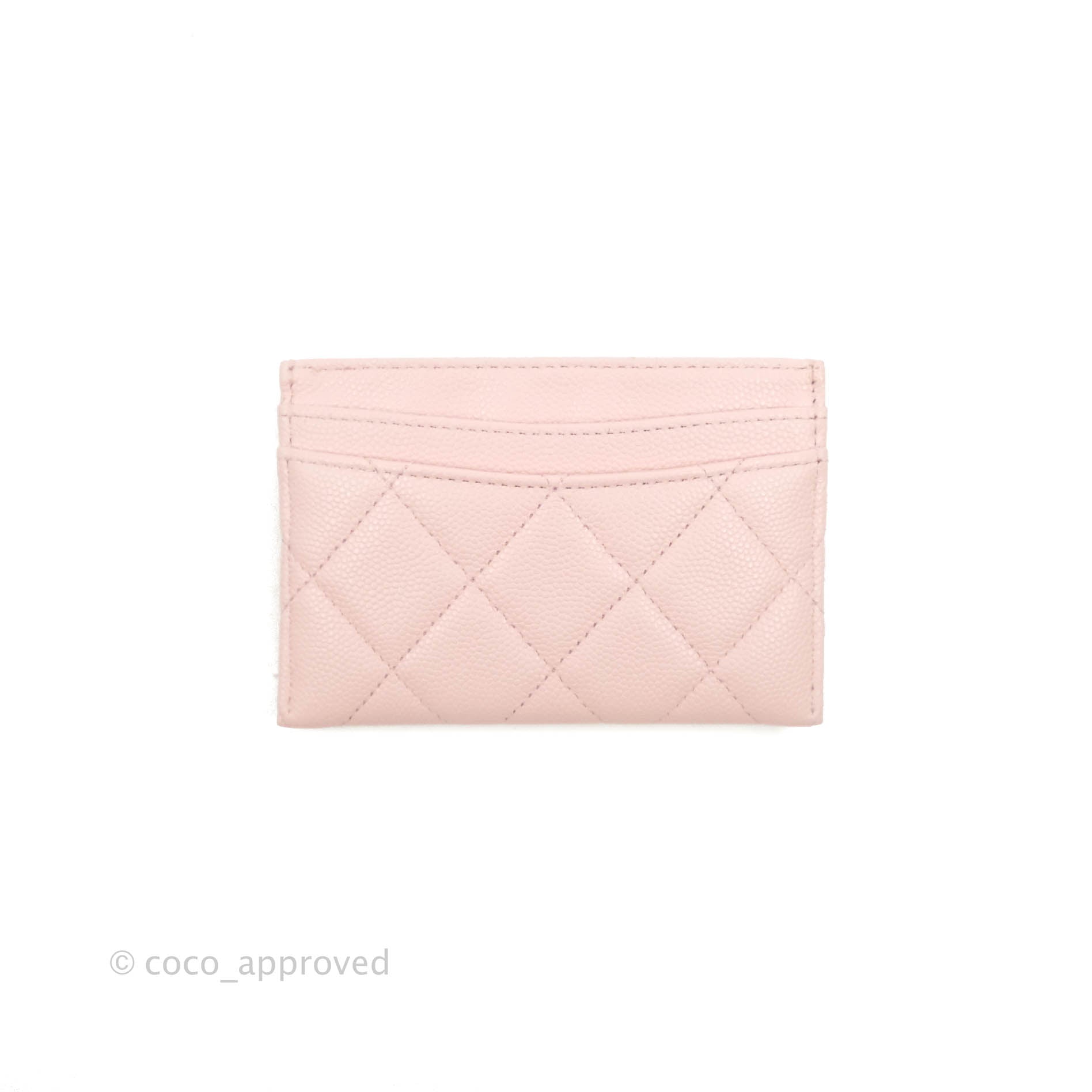 Chanel Classic Flat Card Holder Light Pink Caviar Gold Hardware – Coco  Approved Studio