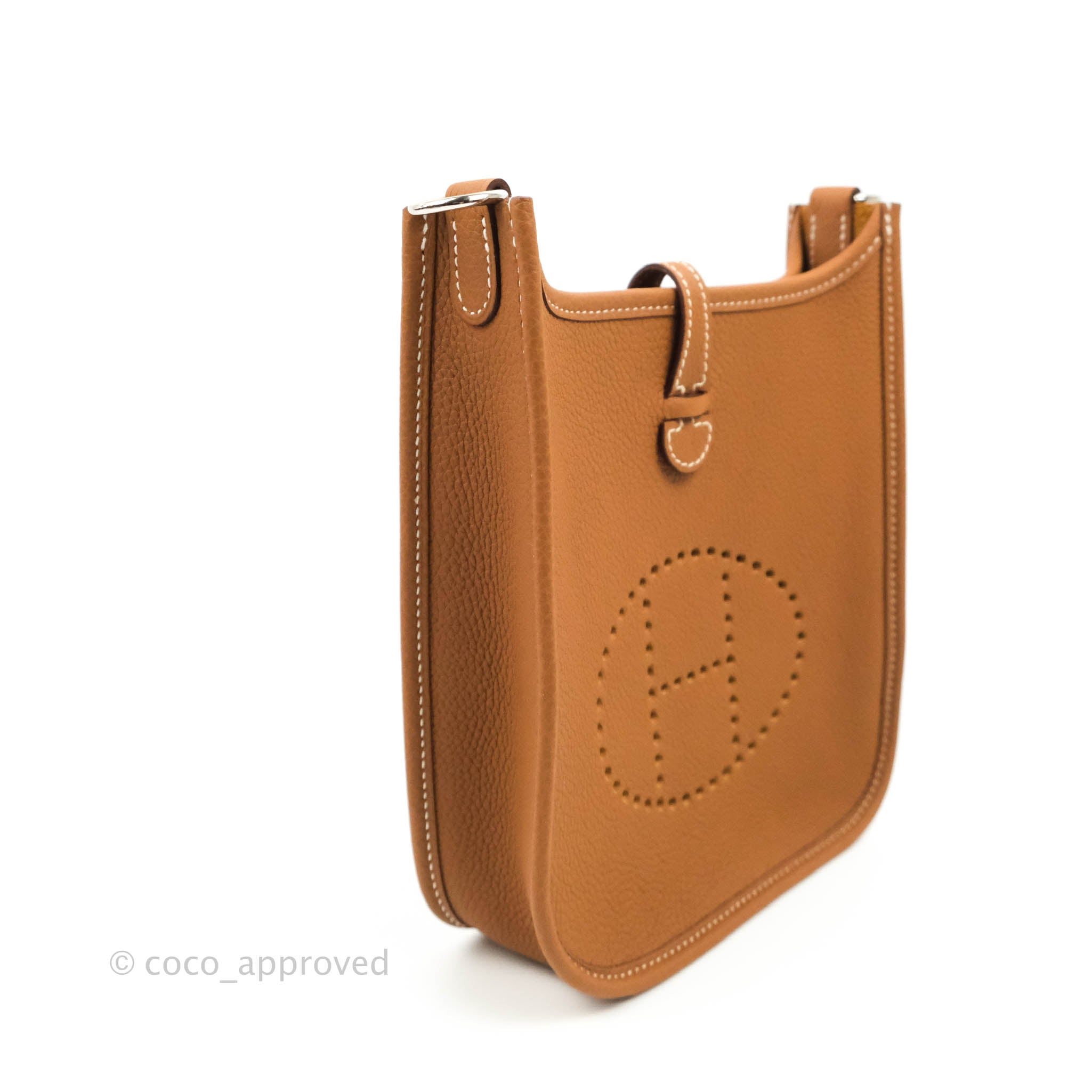 Hermes Mini Evelyne 16 In Nata With A Limited Edition Strap, Palladium –  Found Fashion