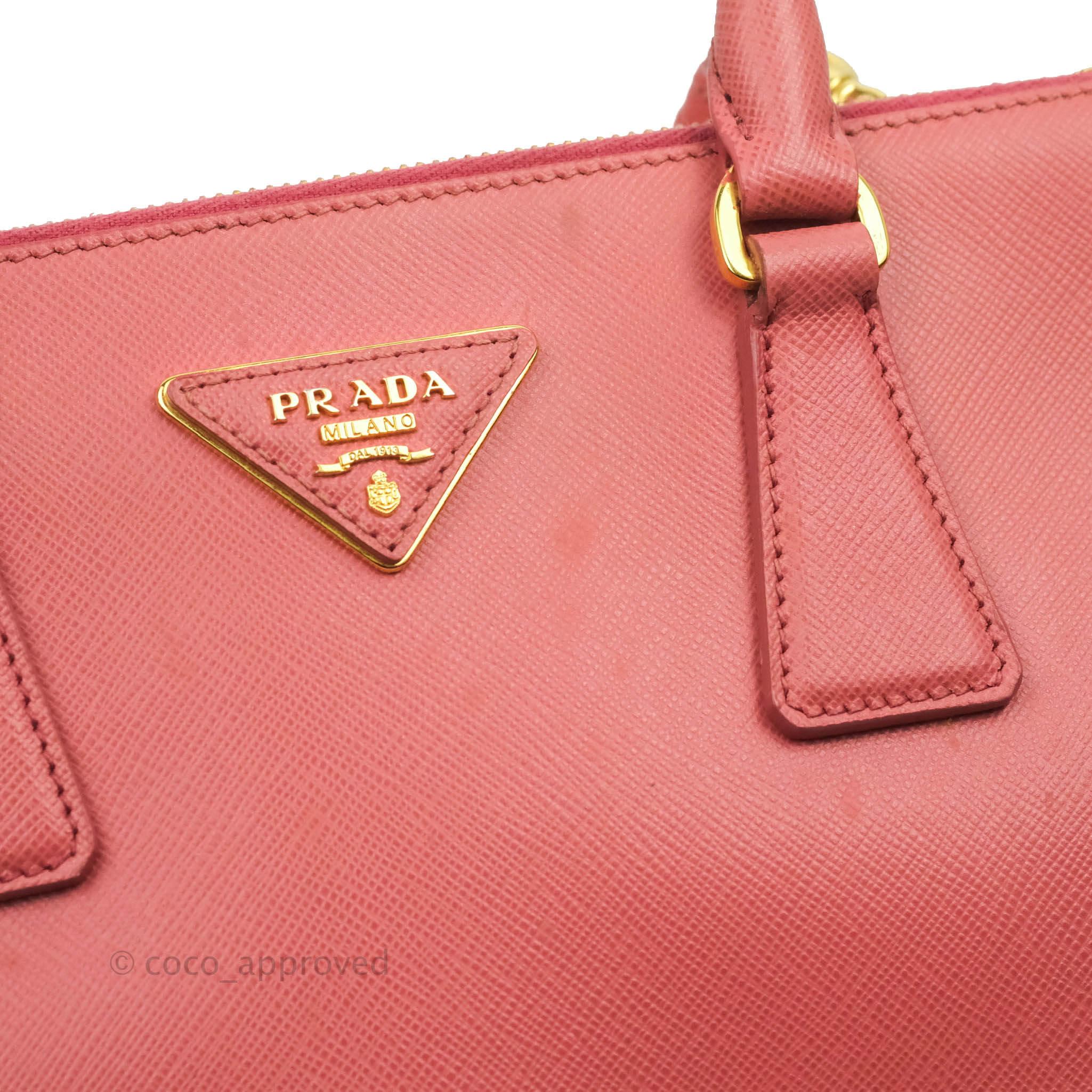 Prada Galleria Saffiano Lux Tamaris bag Pink Leather ref.492273