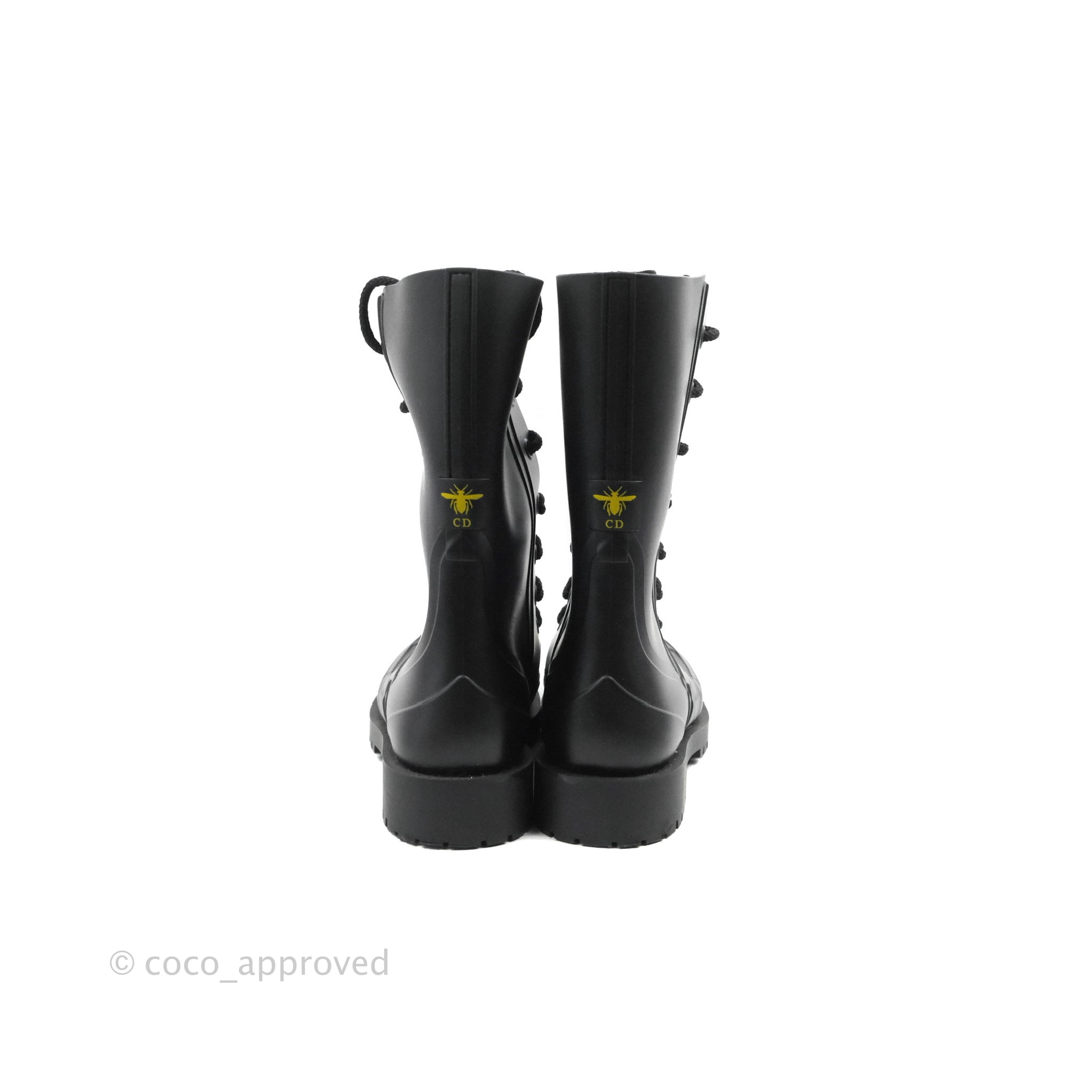 Dior Diorcamp Rubber Boots Black Size 35 Coco Approved Studio