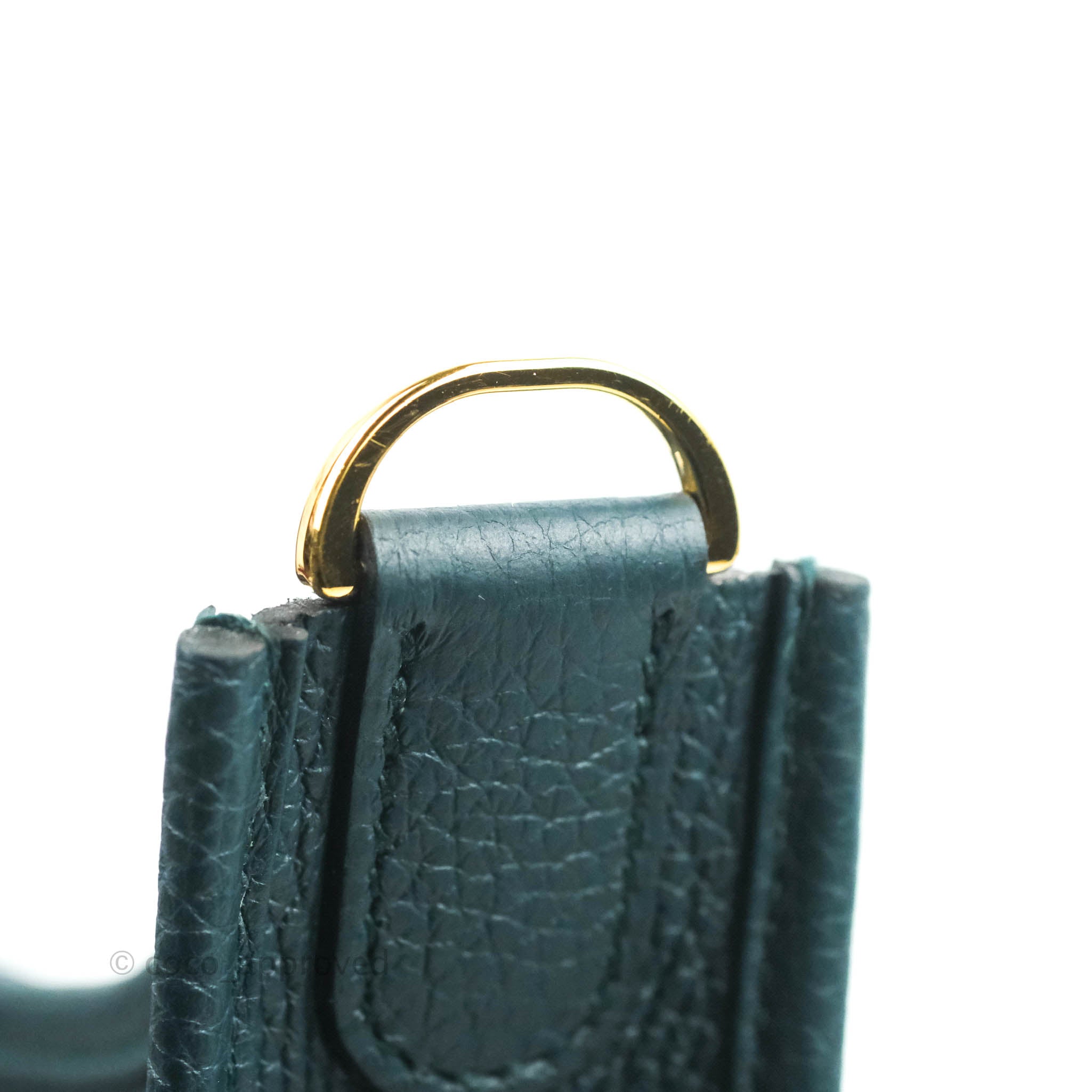 Hermès Mini Evelyne 16 Vert Cypress Clemence Gold Hardware – Coco
