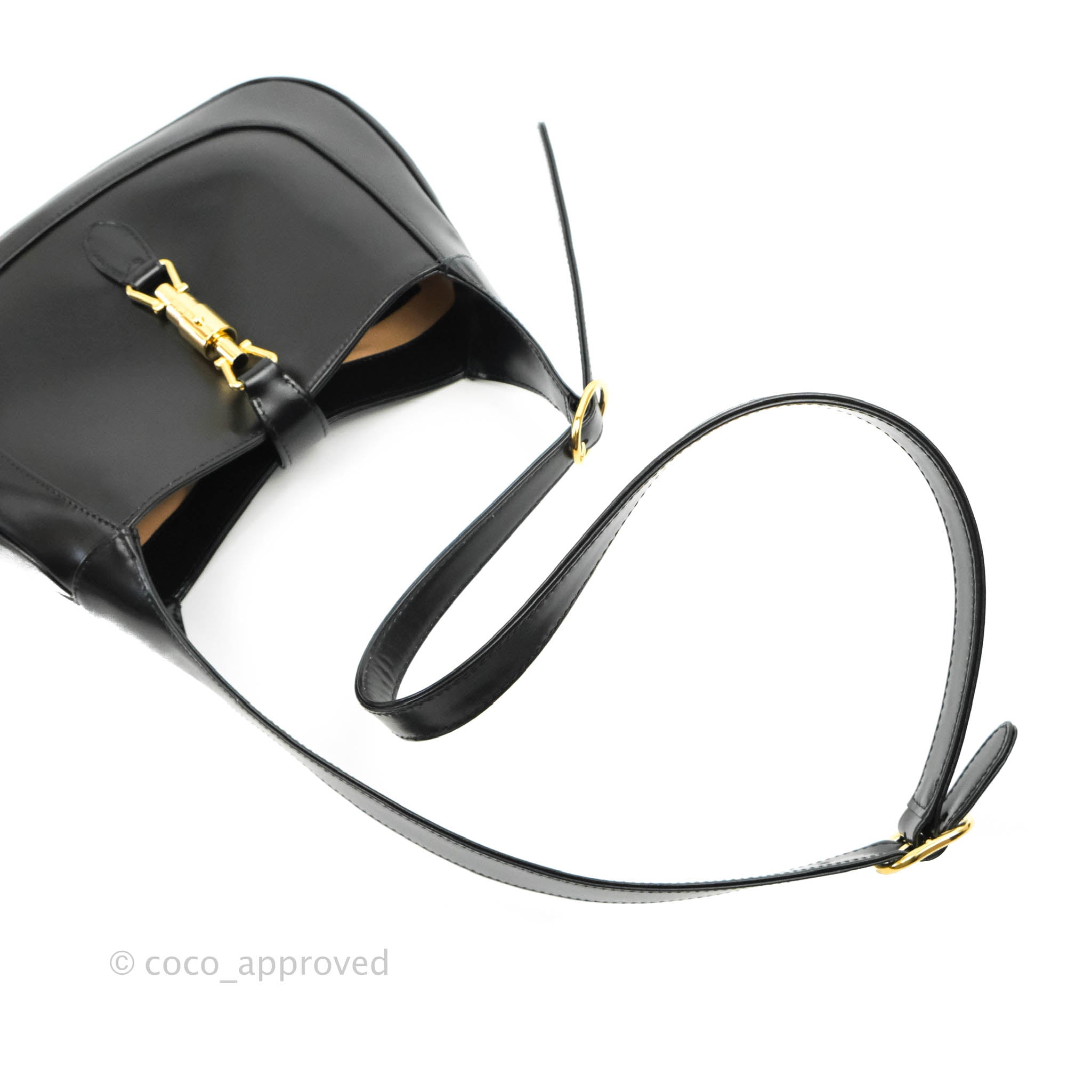 Gucci Jackie 1961 Black Small Shoulder Bag Gold Hardware – Coco Approved  Studio