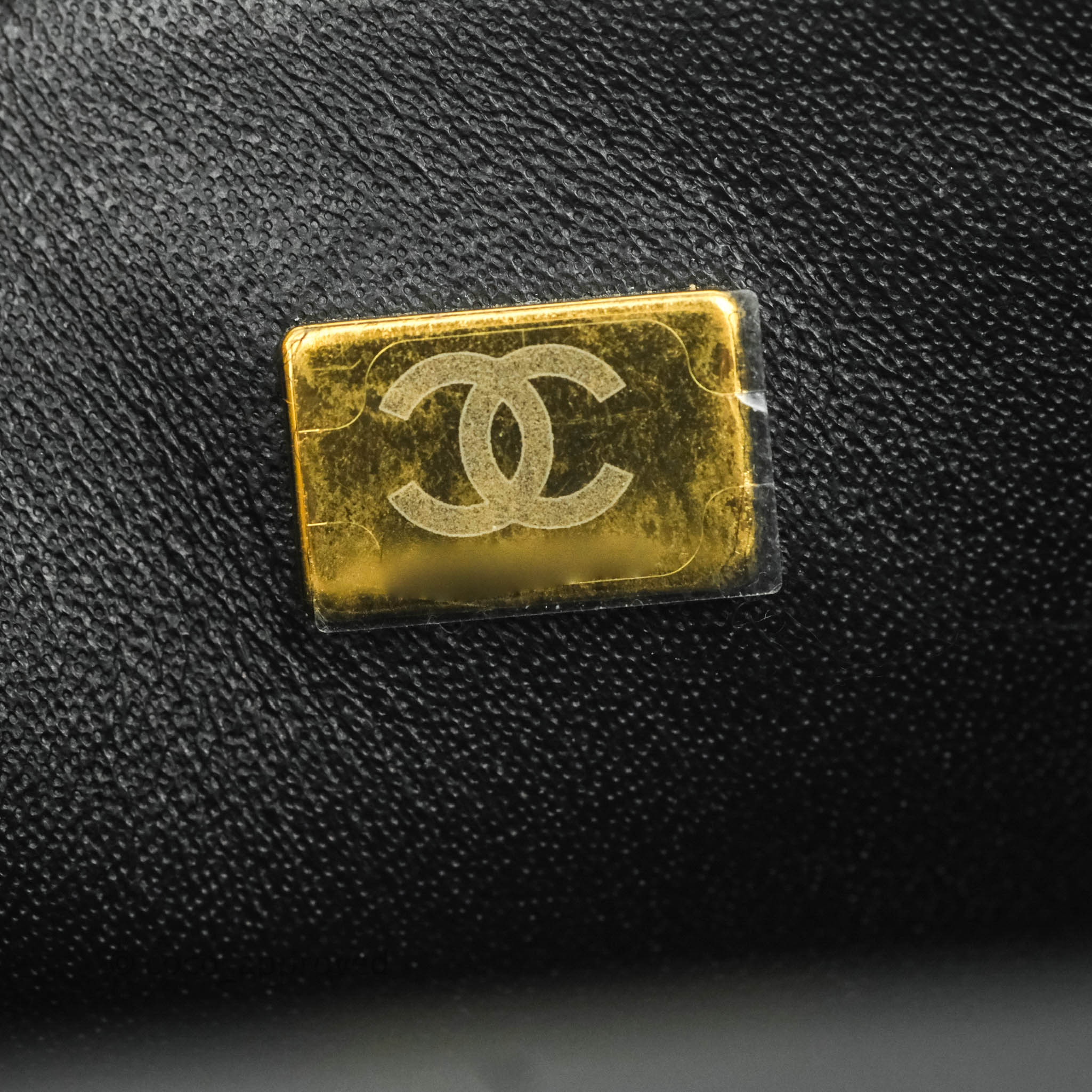 Chanel Top Handle Mini Rectangular Flap Bag Black Lambskin Gold
