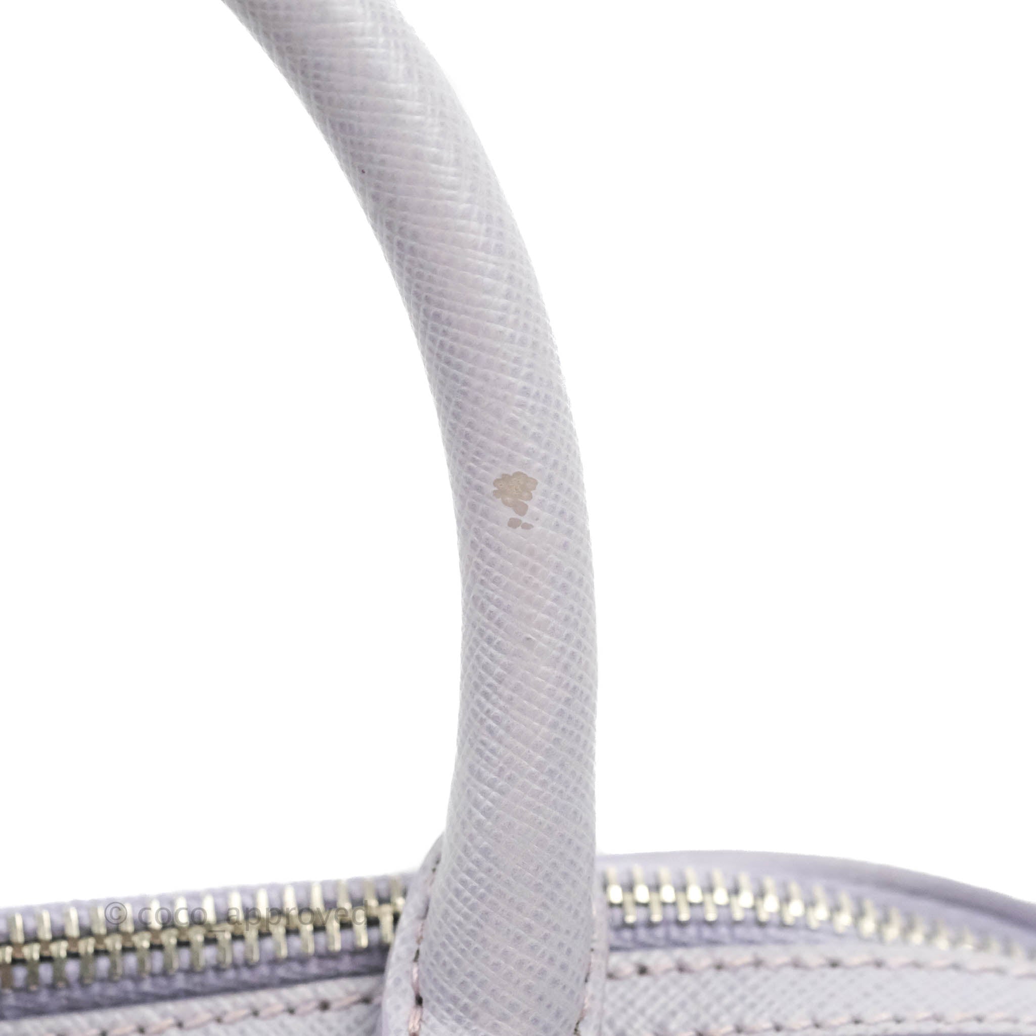 Prada Lilac Lux Convertible Boston Saffiano Leather Mini – Coco Approved  Studio