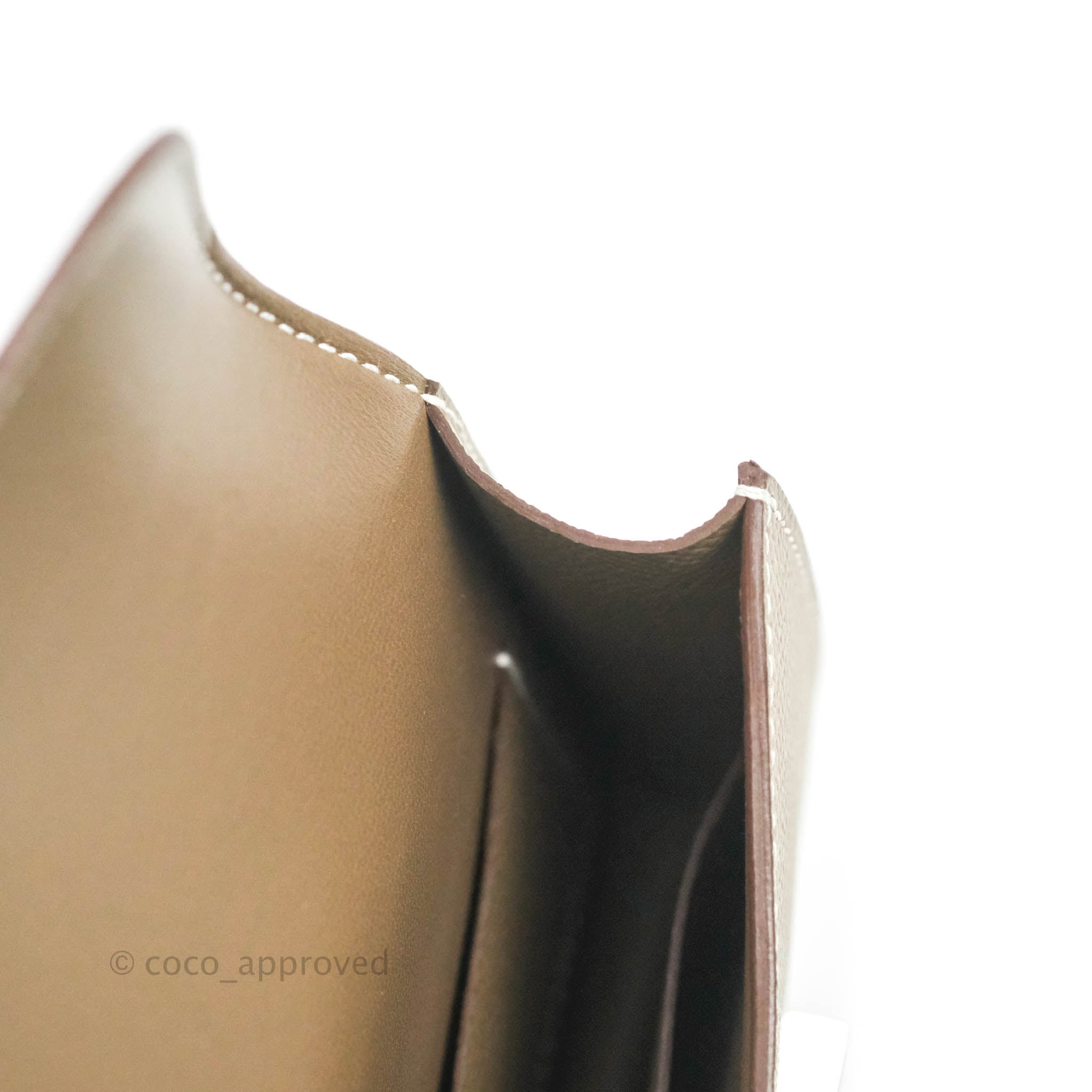 Hermès Bambou Epsom Constance Long Wallet Palladium Hardware, 2015