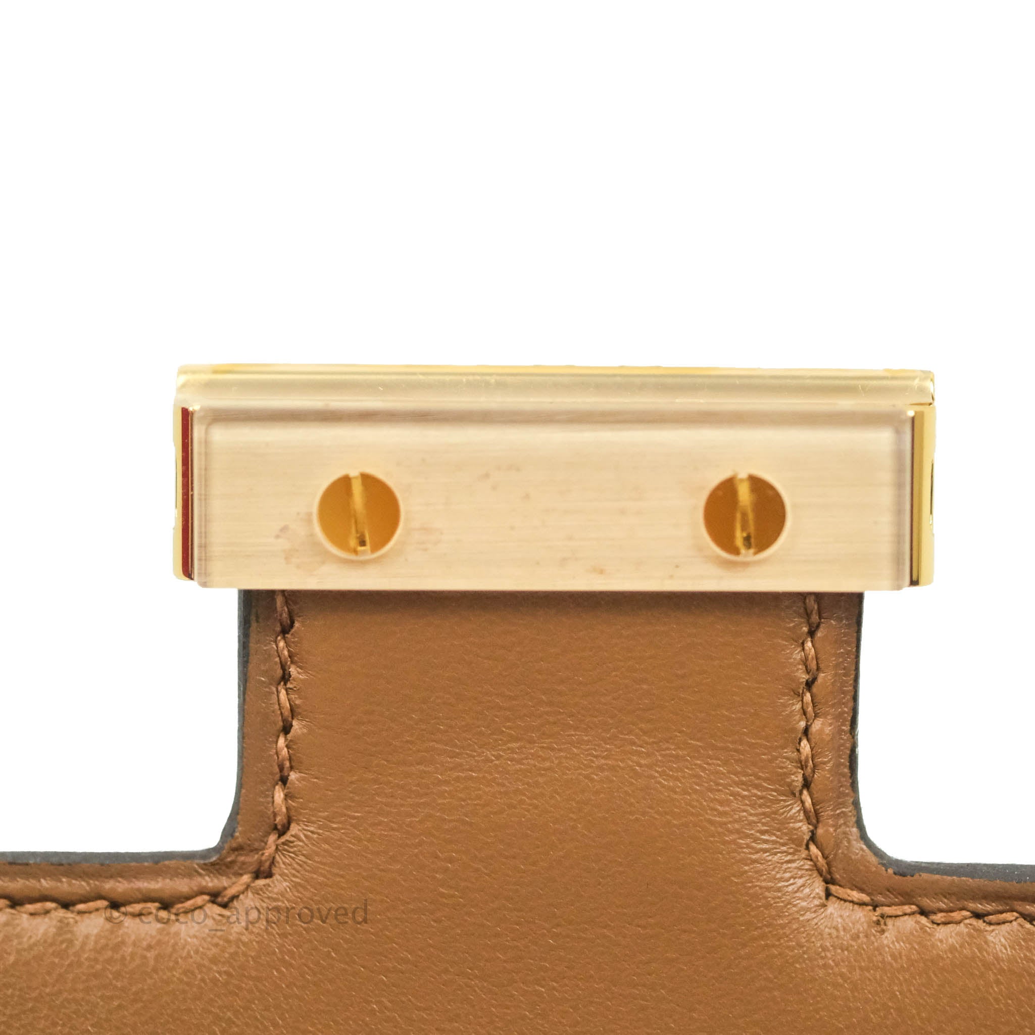 Hermès Constance Mini 18cm Alezan Epsom Gold Hardware – Coco Approved Studio
