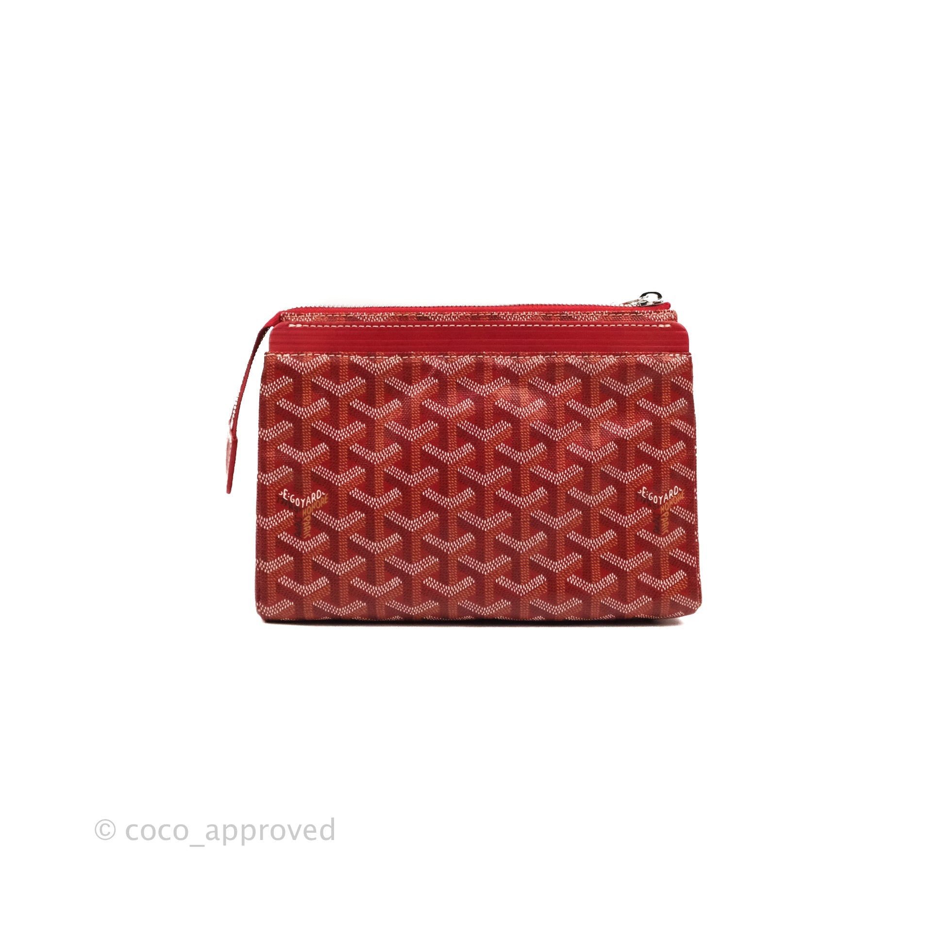Goyard Goyardine Miroir Toiletry Bag PM Red – Coco Approved Studio