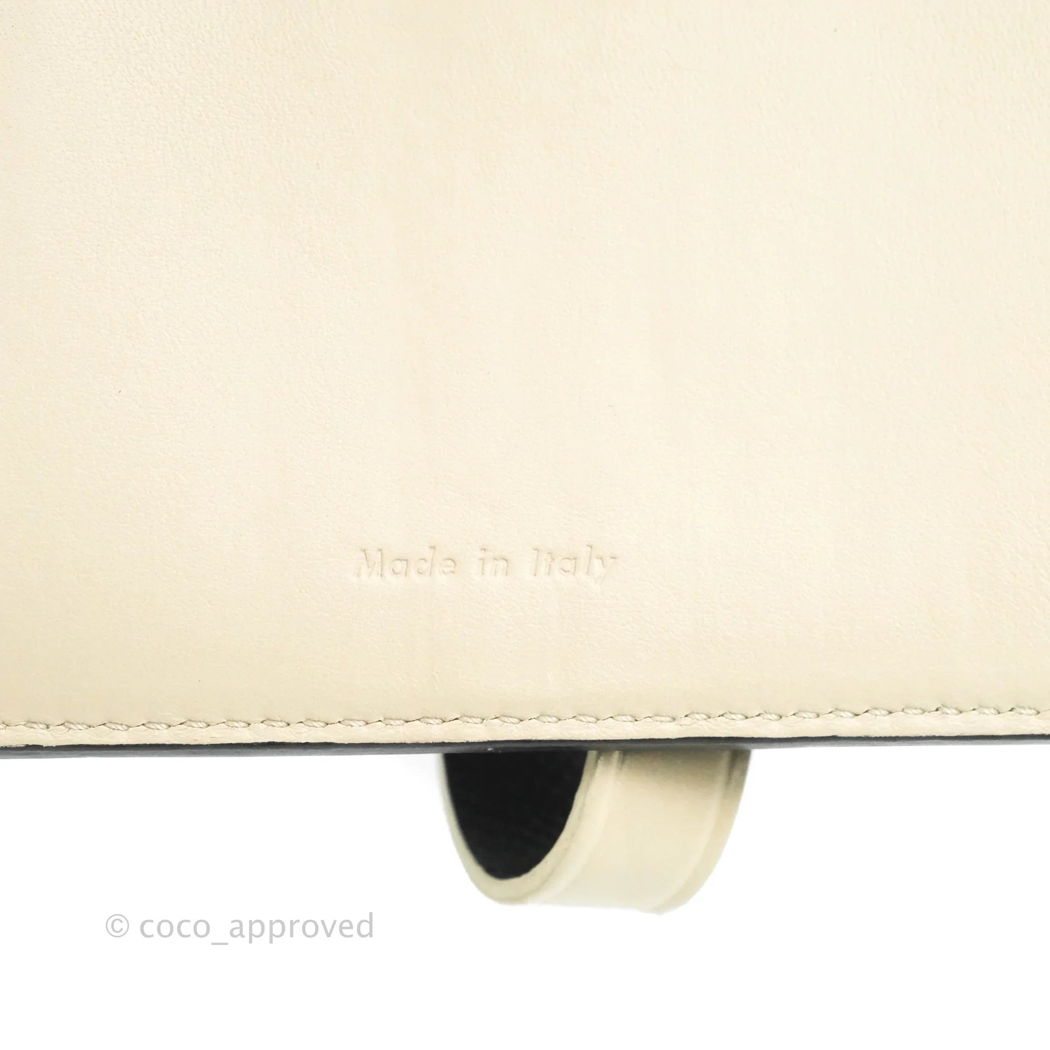 Celine Small Strap Wallet In Triomphe Canvas Tan Lambskin – Coco Approved  Studio