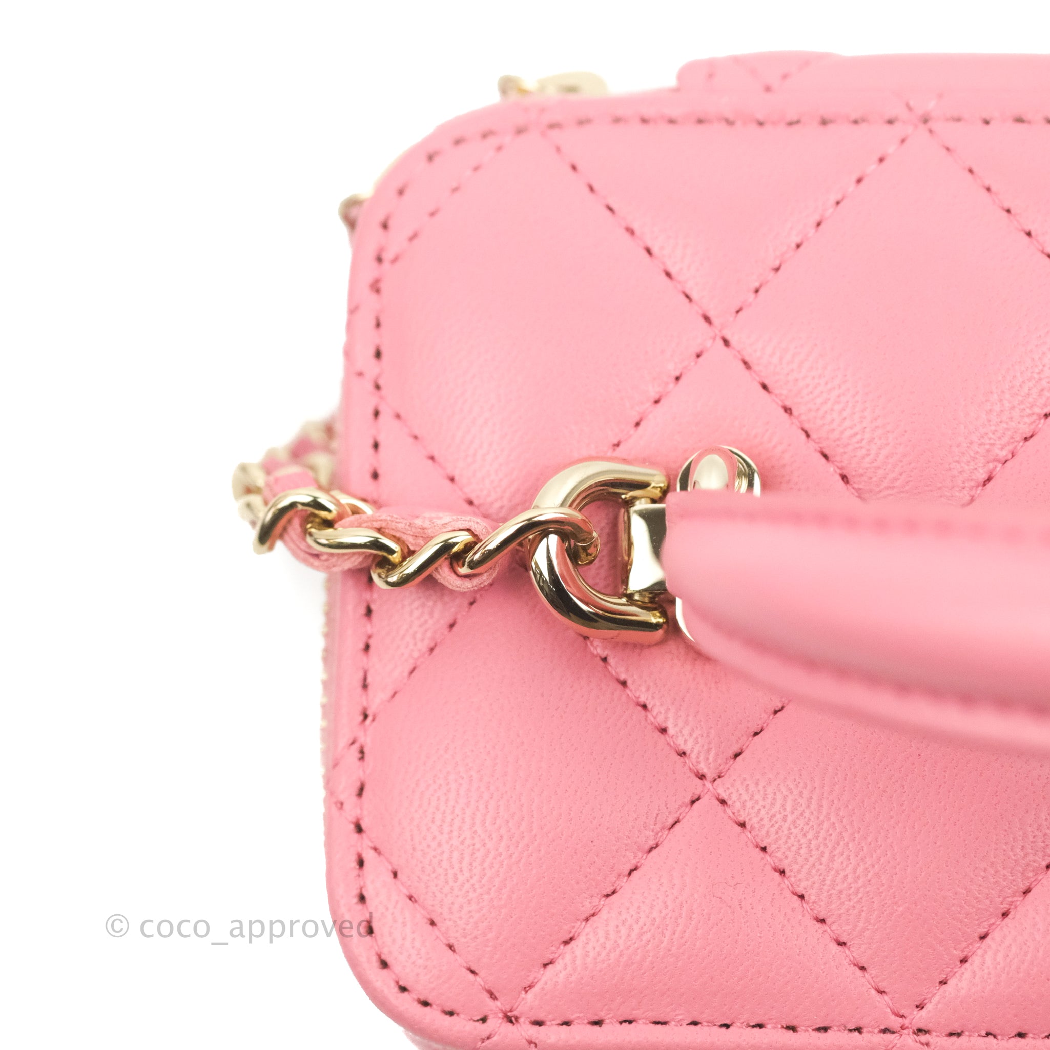 Chanel Mini Vanity with Pearl Crush (22c), Luxury, Bags & Wallets