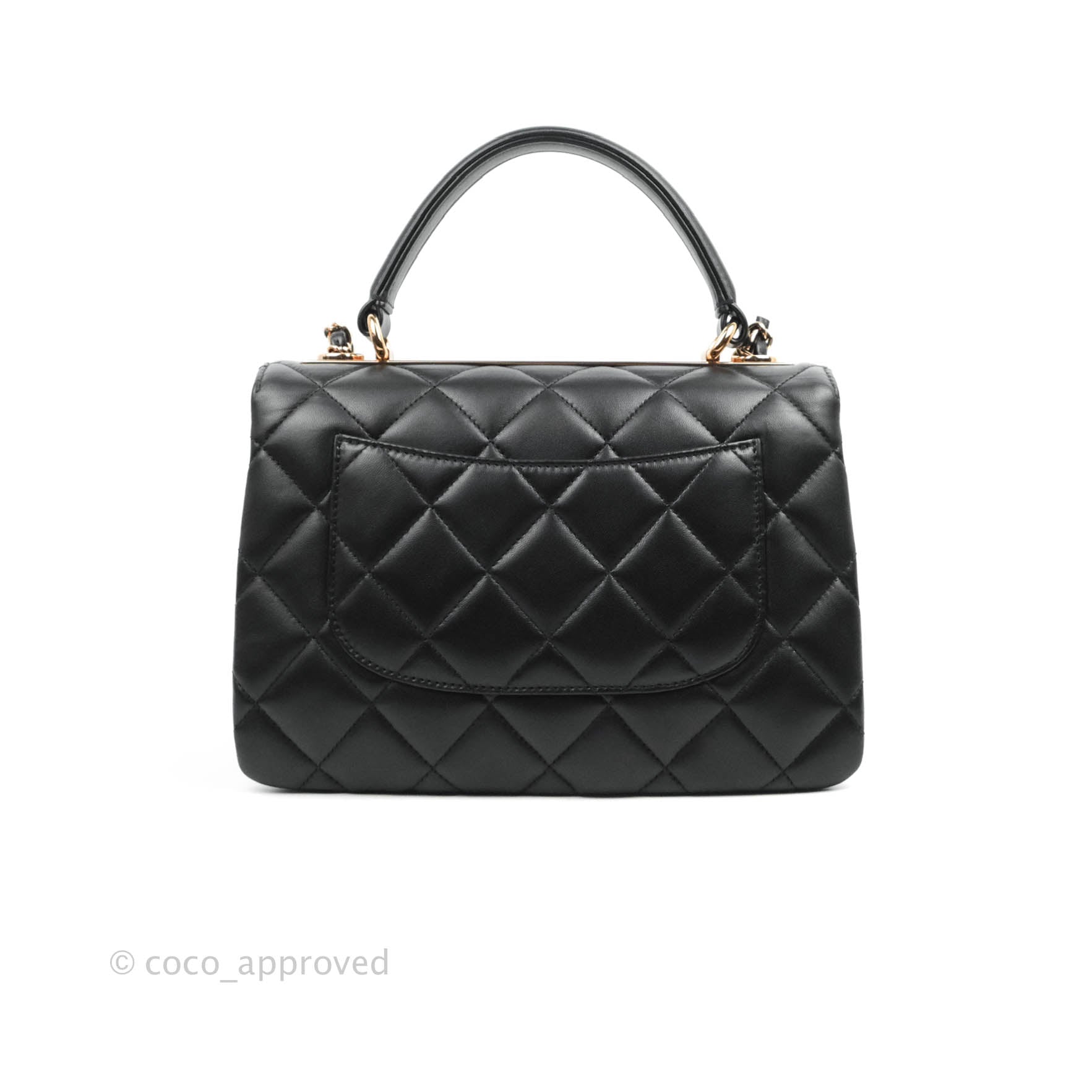 Chanel Trendy CC Small Black Lambskin Rose Gold Hardware – Coco