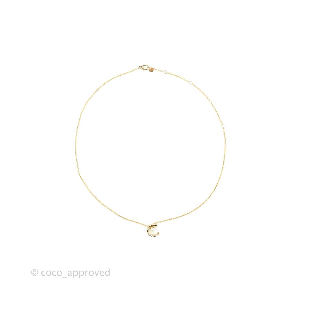 Chanel Coco Crush Diamond Necklace Yellow Gold