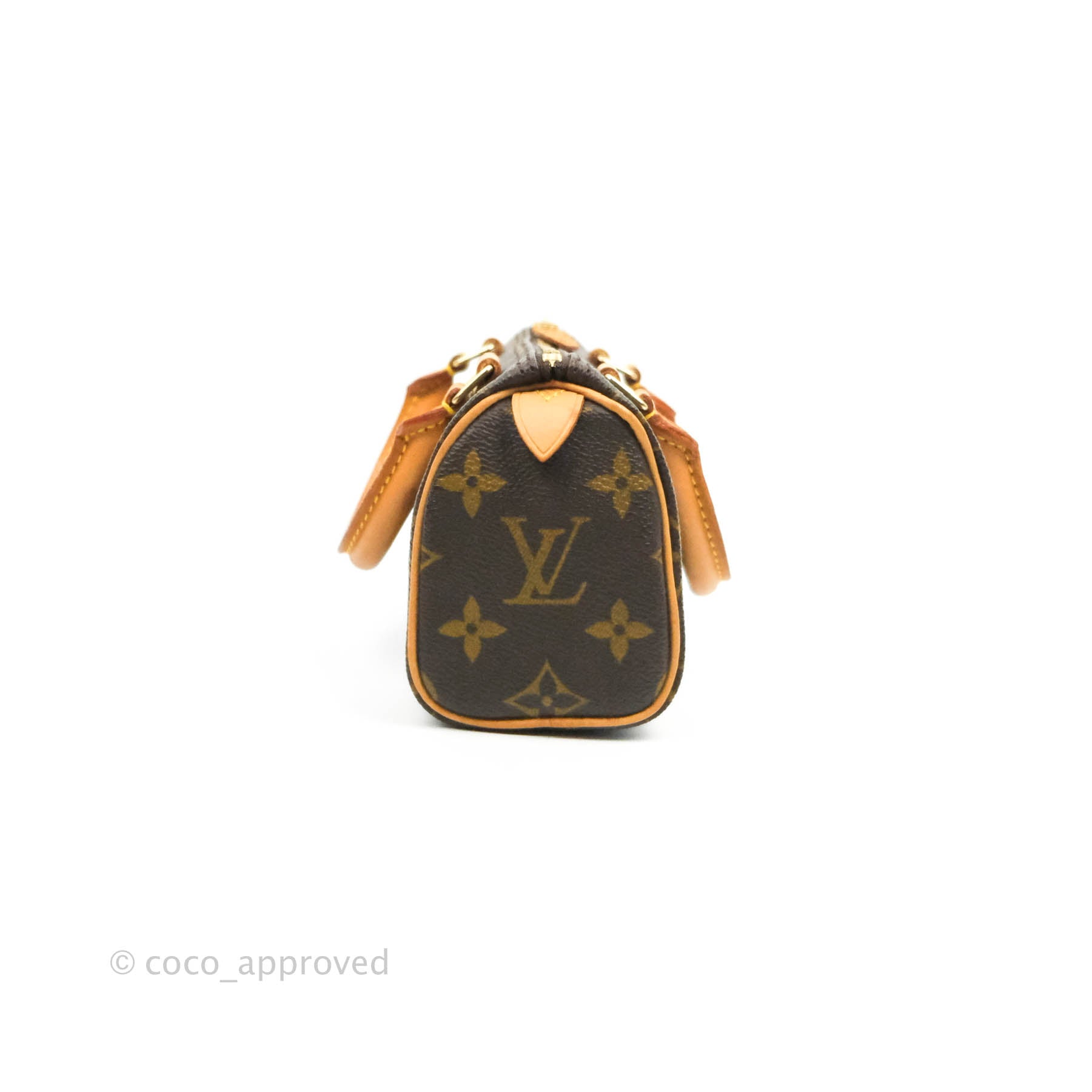 Nano speedy / mini hl leather crossbody bag Louis Vuitton Black in