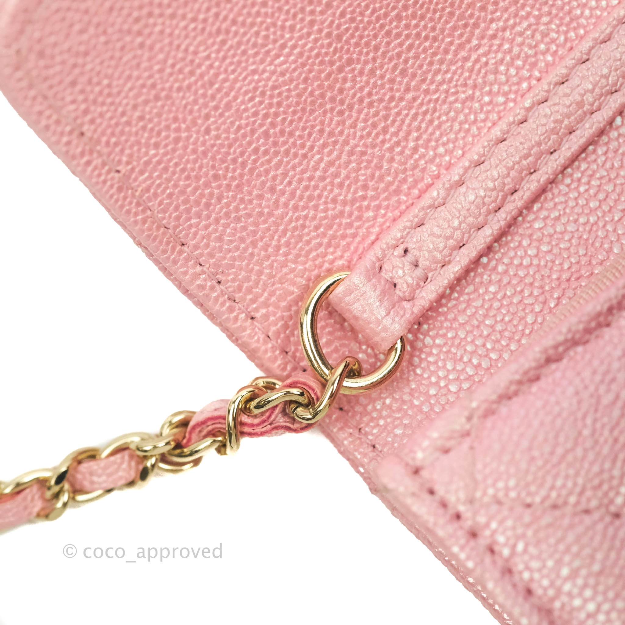 Chanel Mini Wallet With Chain Light Pink Caviar Gold Hardware – Coco  Approved Studio