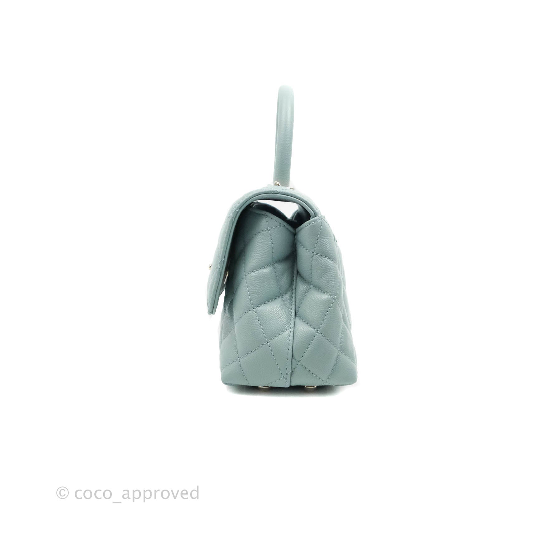Chanel Small Coco Luxe Flap Bag - Blue Handle Bags, Handbags - CHA902287
