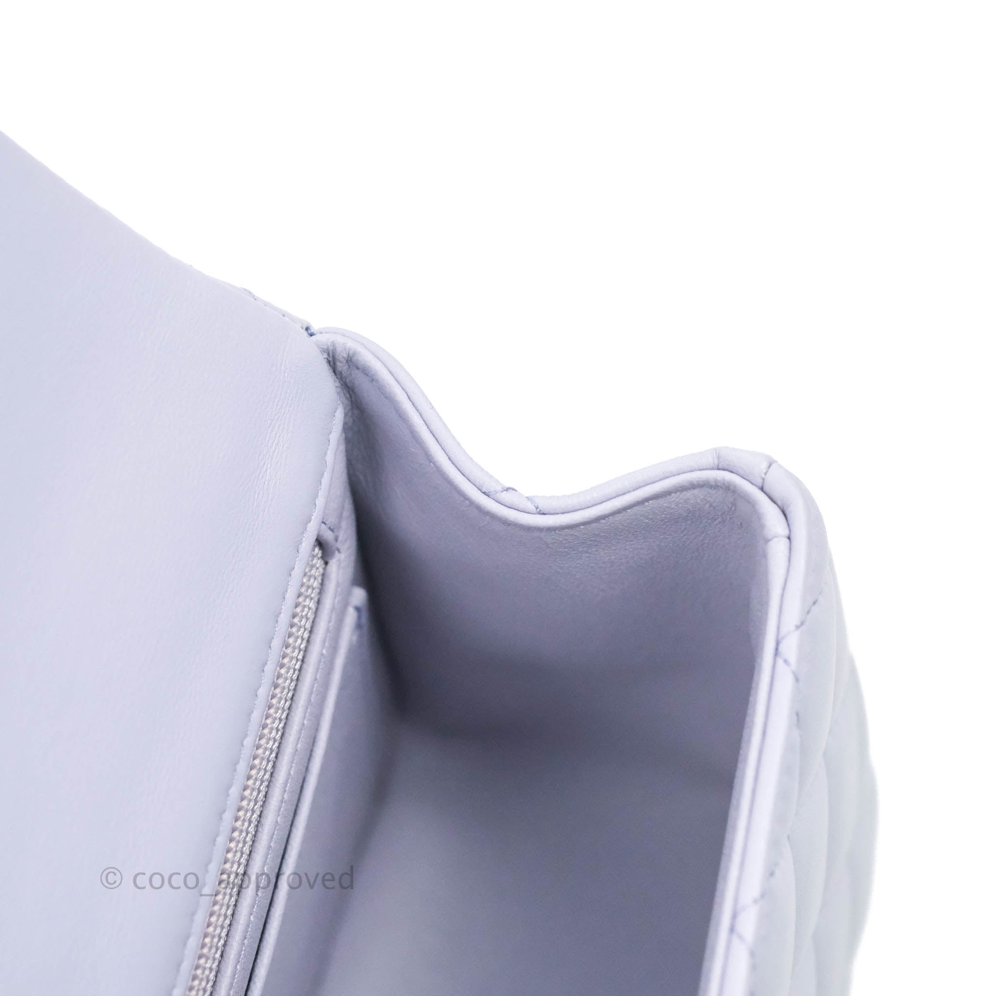 Chanel Top Handle Mini Rectangular Flap Bag Lilac Lambskin Gold Hardwa – Coco  Approved Studio