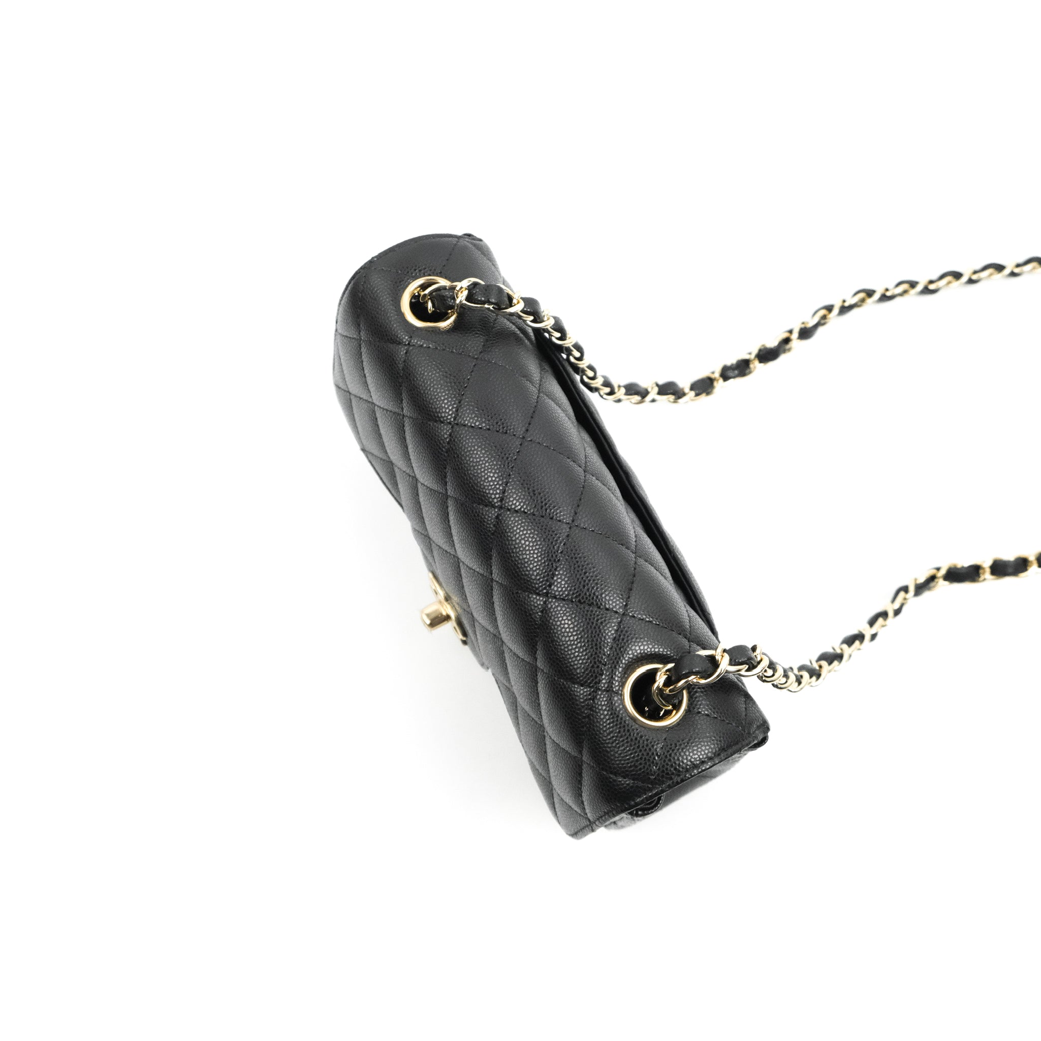 CHANEL Caviar Quilted Mini Square Flap Bag Black, FASHIONPHILE