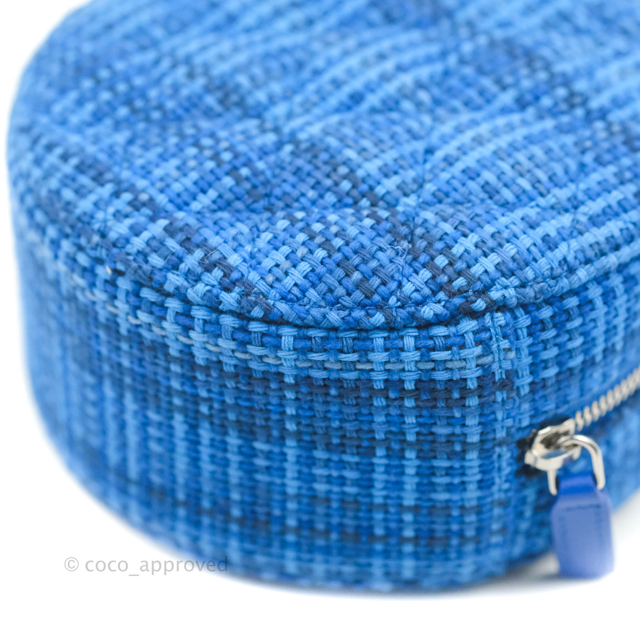 Chanel tweed tote Blue ref.544804 - Joli Closet